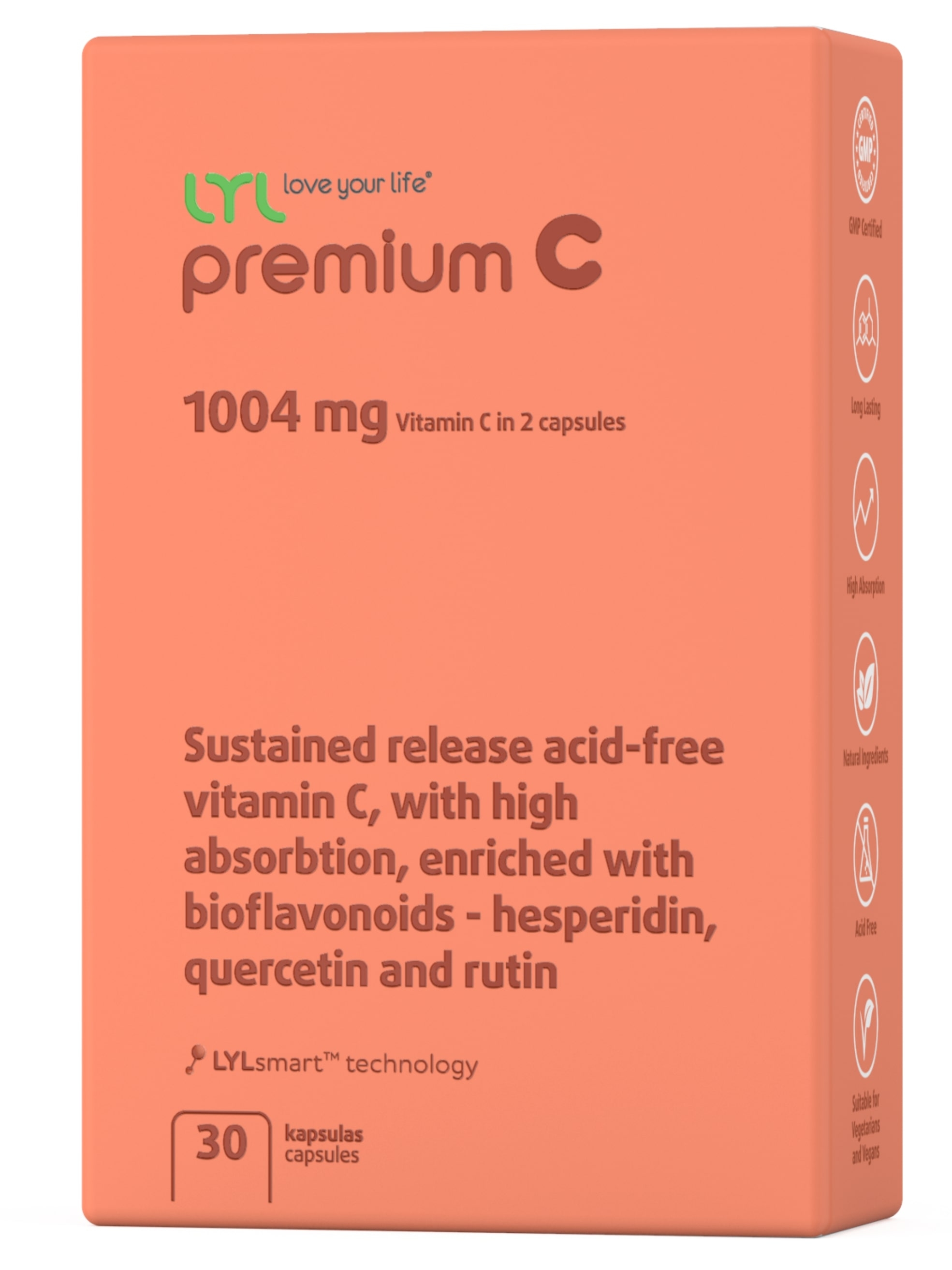 LYL premium C, 30 kapsulas - Produkta attēls 3
