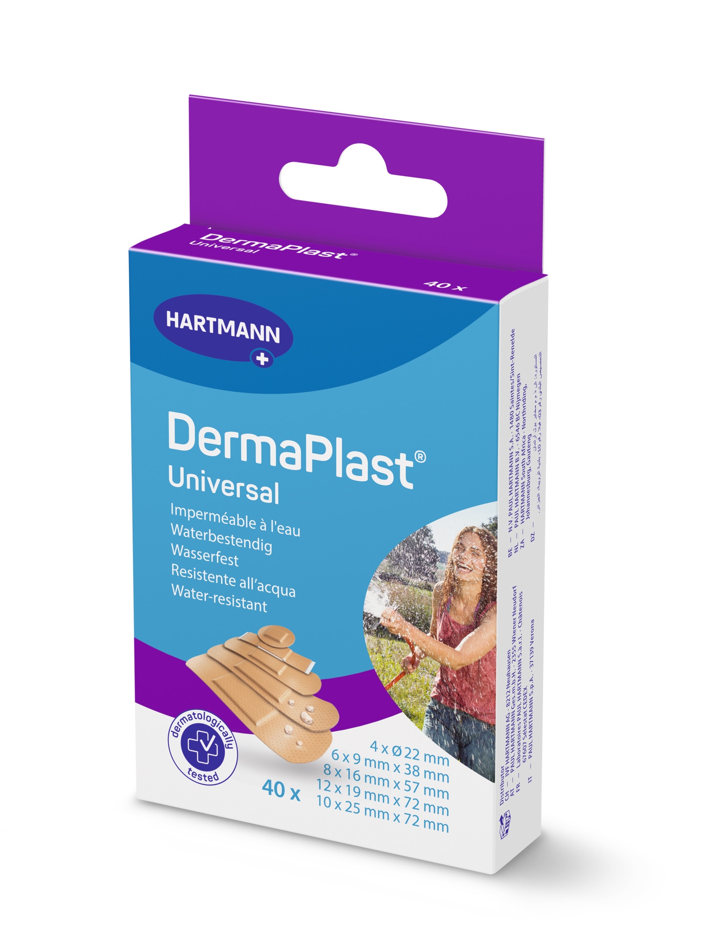 DERMAPLAST Water Resistant plāksteri, 40 gab - Produkta attēls 