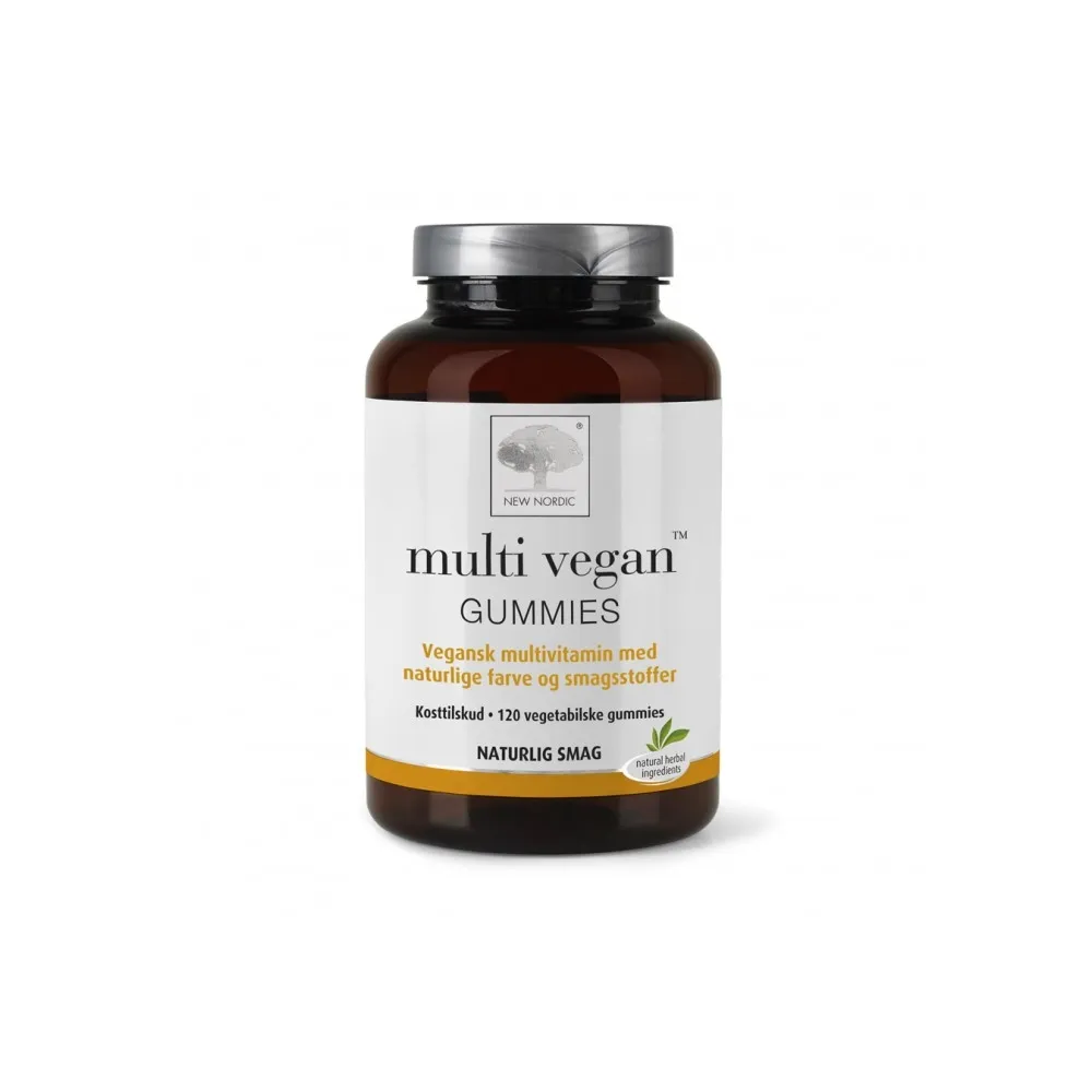 NEW NORDIC Multi Vegan Gummies košļājamās pastilas, 120 gab. - Produkta attēls 