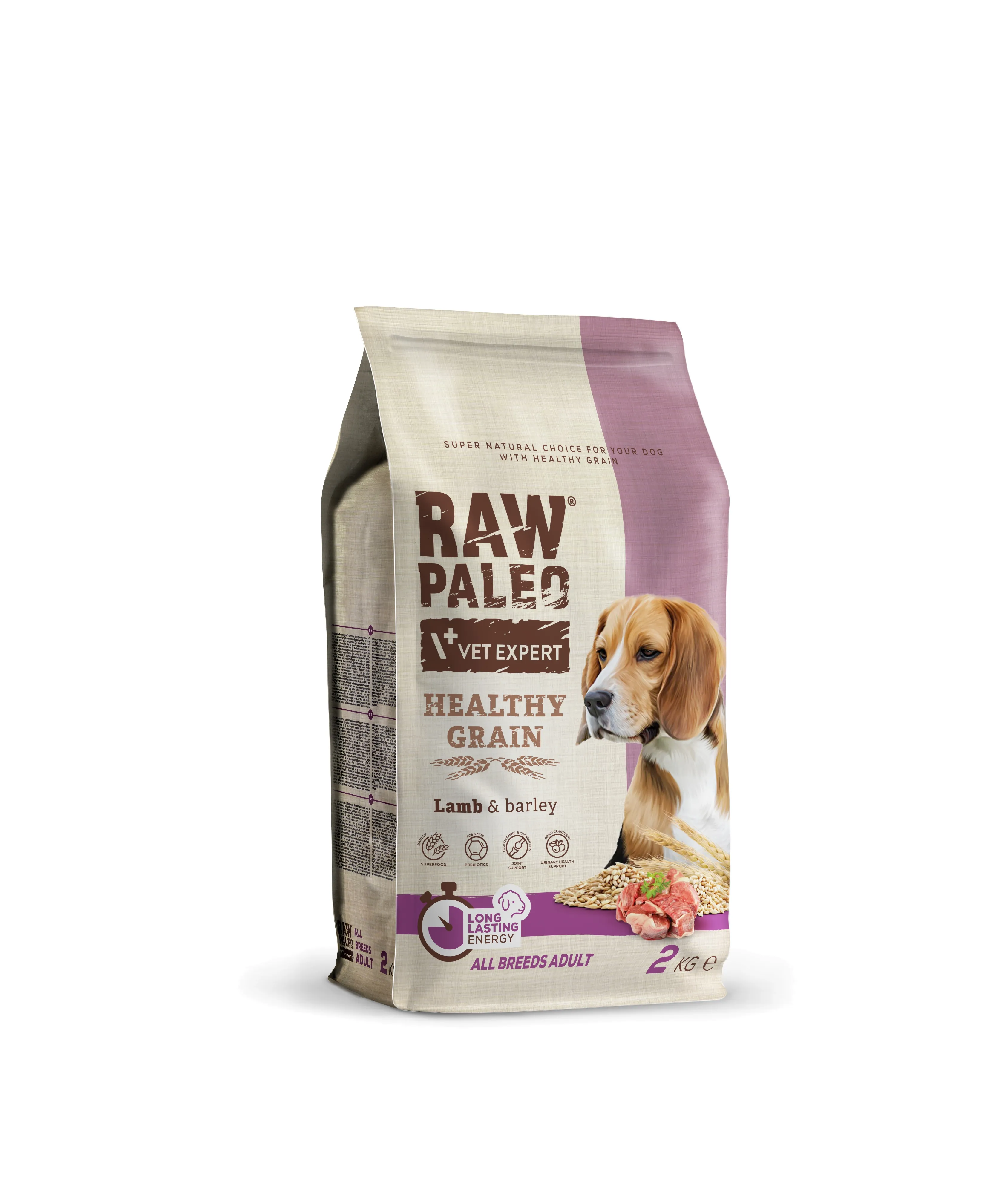 RAW PALEO HG SUŅU SAUSĀ B JĒRS/MIEŽI 2KG - Produkta attēls 