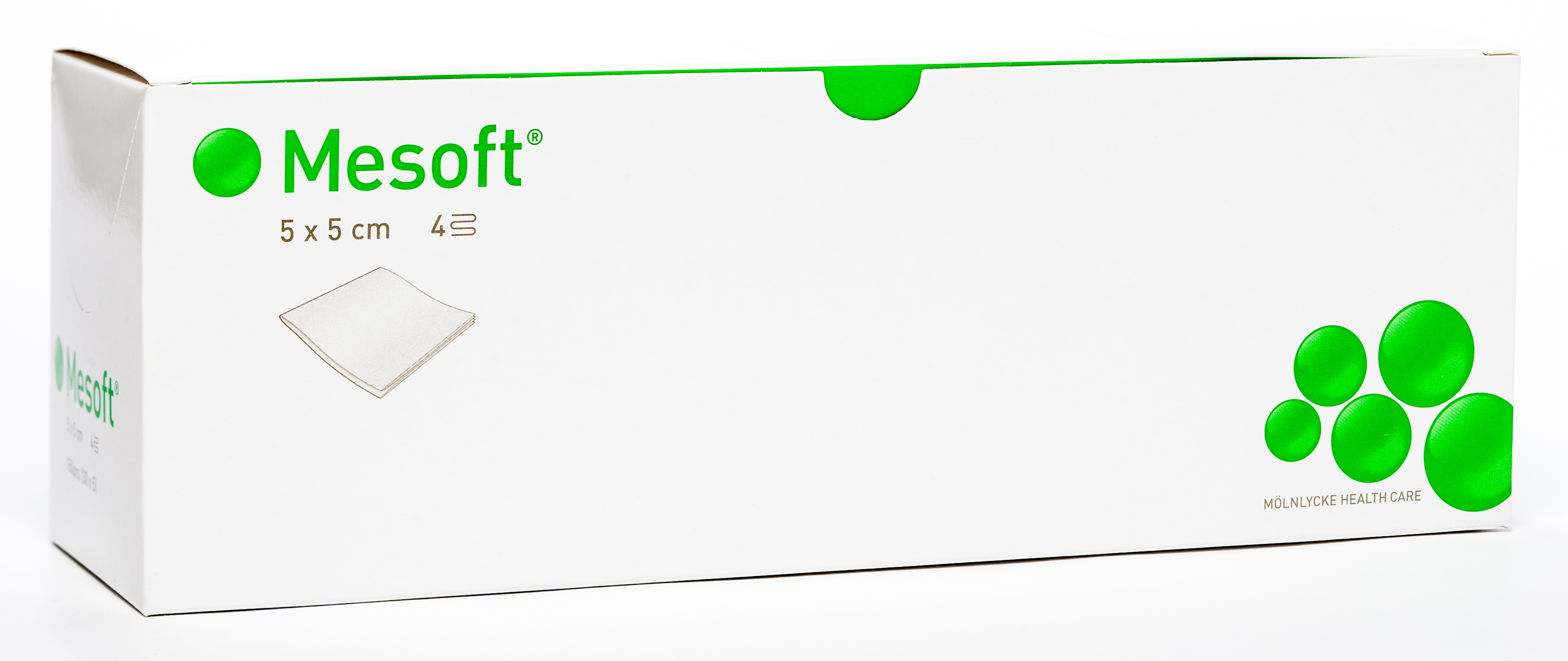 MESOFT salvetes 5 x 5cm, sterilas, 150 gab. - Produkta attēls 