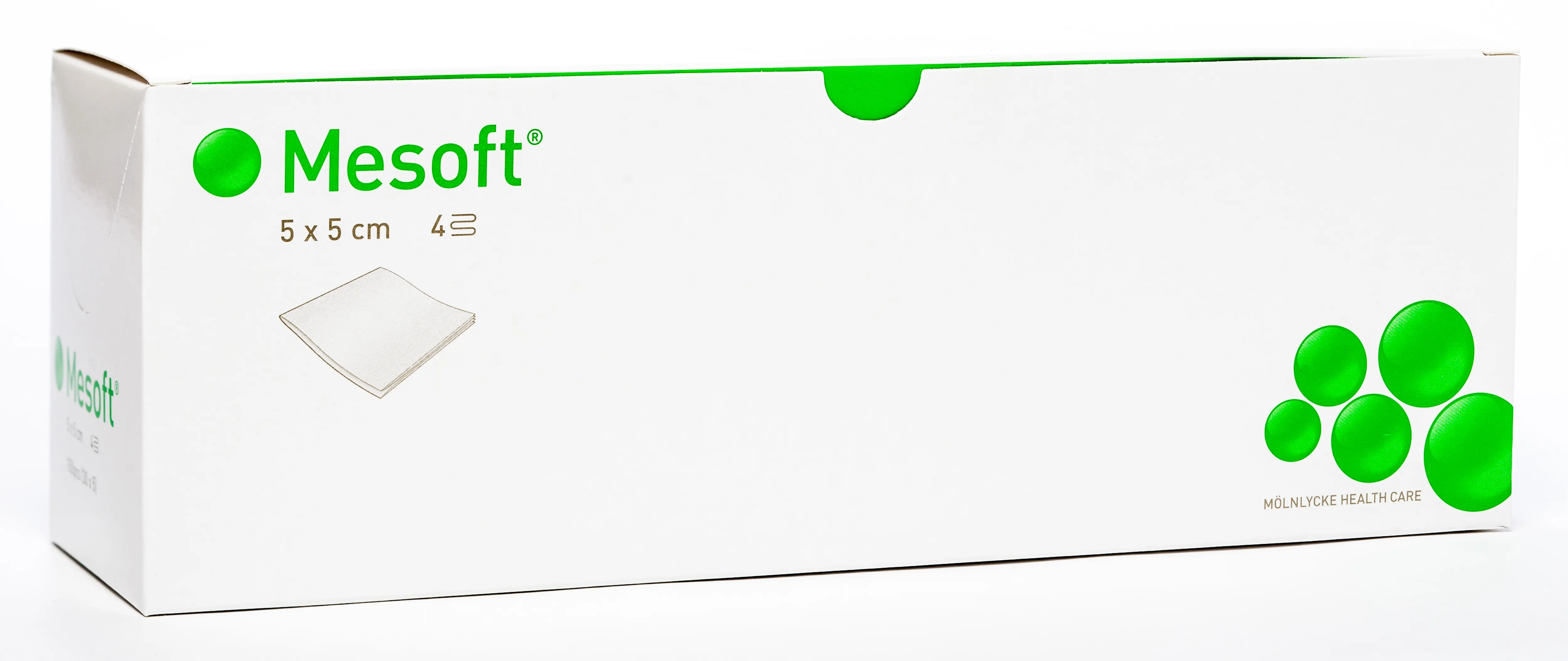 MESOFT salvetes 5 x 5cm, sterilas, 150 gab. - Produkta attēls 