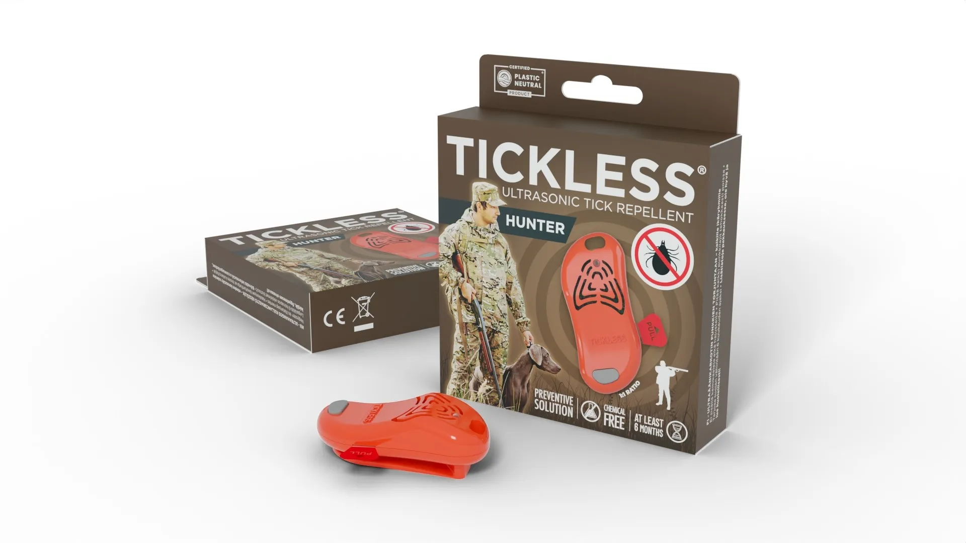 Tickless Hunter ultraskaņas repelenta ierīce, oranža - Produkta attēls 