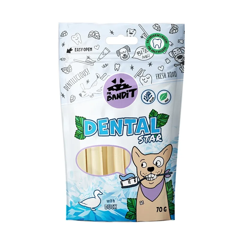 MR.BANDIT DENTAL STARS KOCIŅI ZOBU VESELĪBAI AR PĪLI 70G - Produkta attēls 