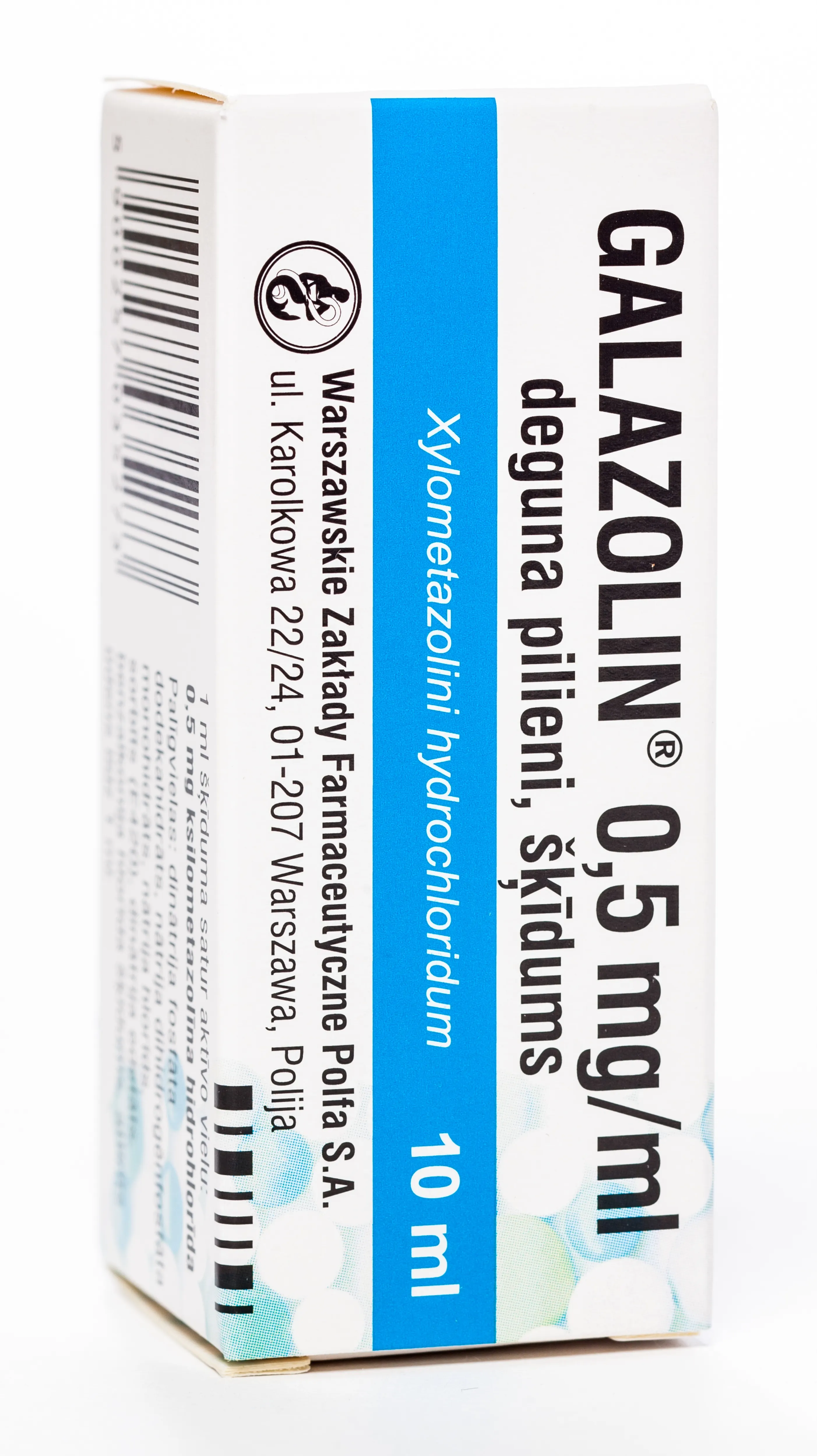 GALAZOLIN 0.05 % deguna pilieni, 10 ml - Produkta attēls 