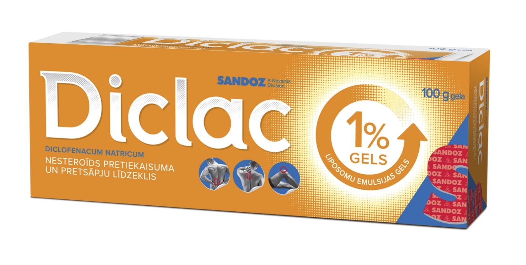DICLAC® 1% gēls, 100 g. - Produkta attēls 