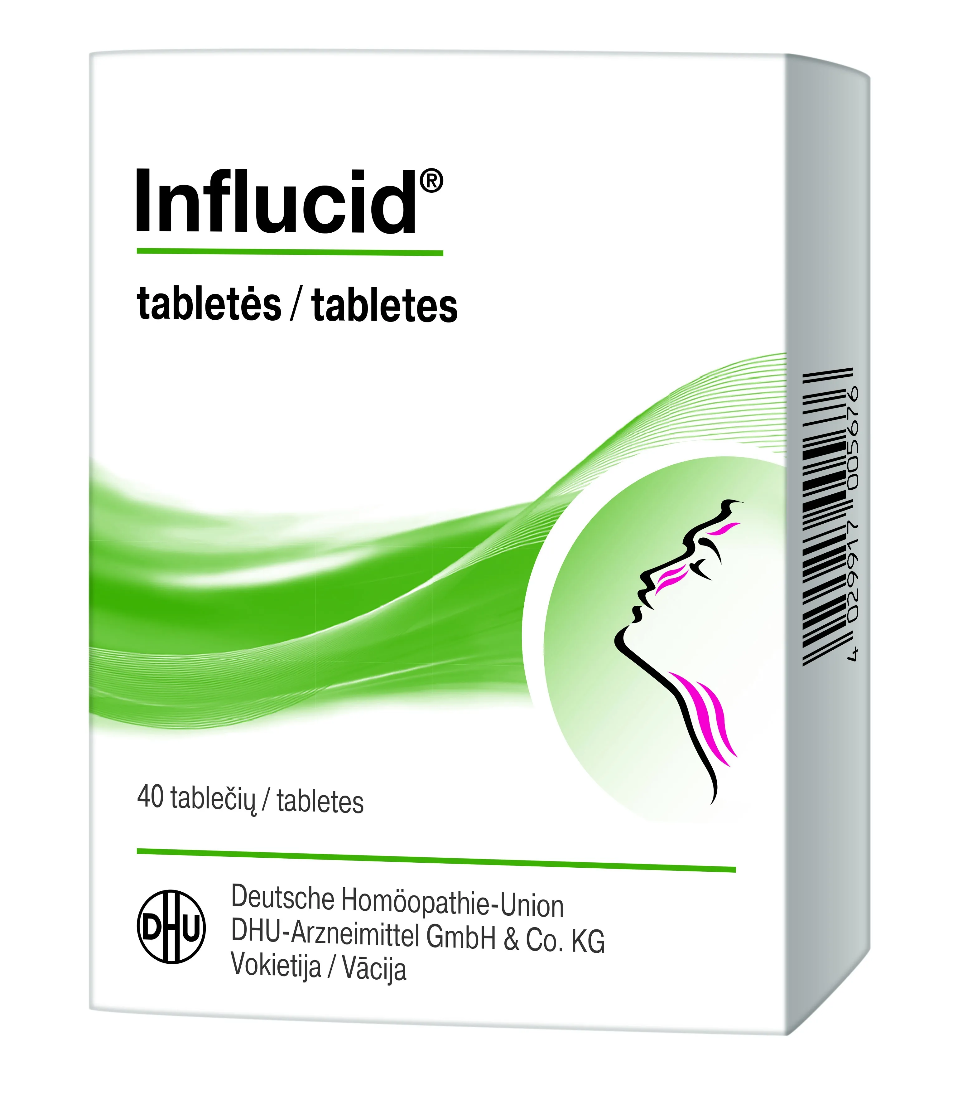 INFLUCID tabletes, 40 gab. - Produkta attēls 