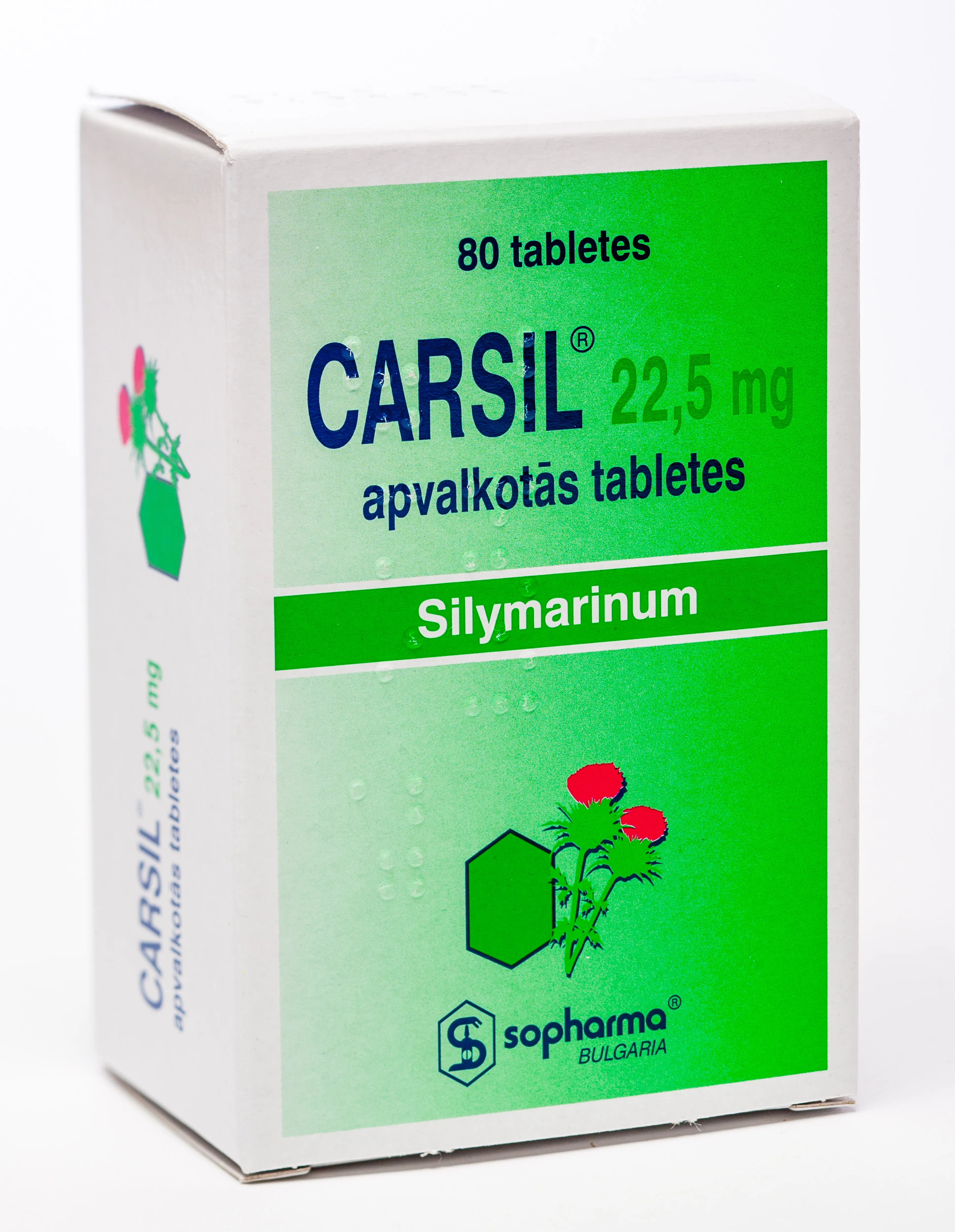 CARSIL 22.5MG TABLETES N80 - Produkta attēls 