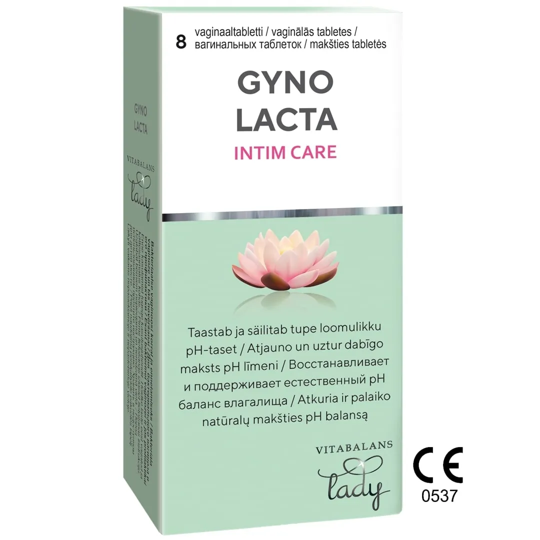GYNOLACTA vaginālās tabletes, 8 gab. - Produkta attēls 