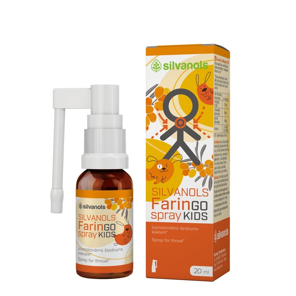 FARINGOSPRAY Kids aerosols, 20 ml - Produkta attēls 