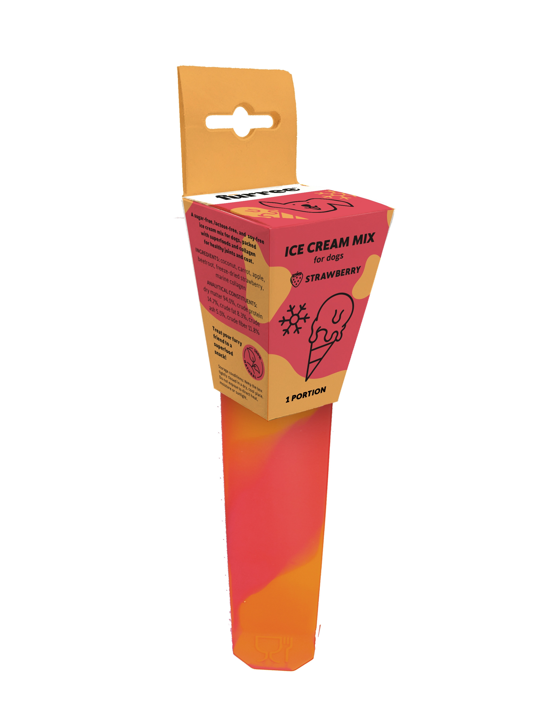 Fürree saldējuma pulveris Zemene 10g (1 porcija) suņiem - Produkta attēls 