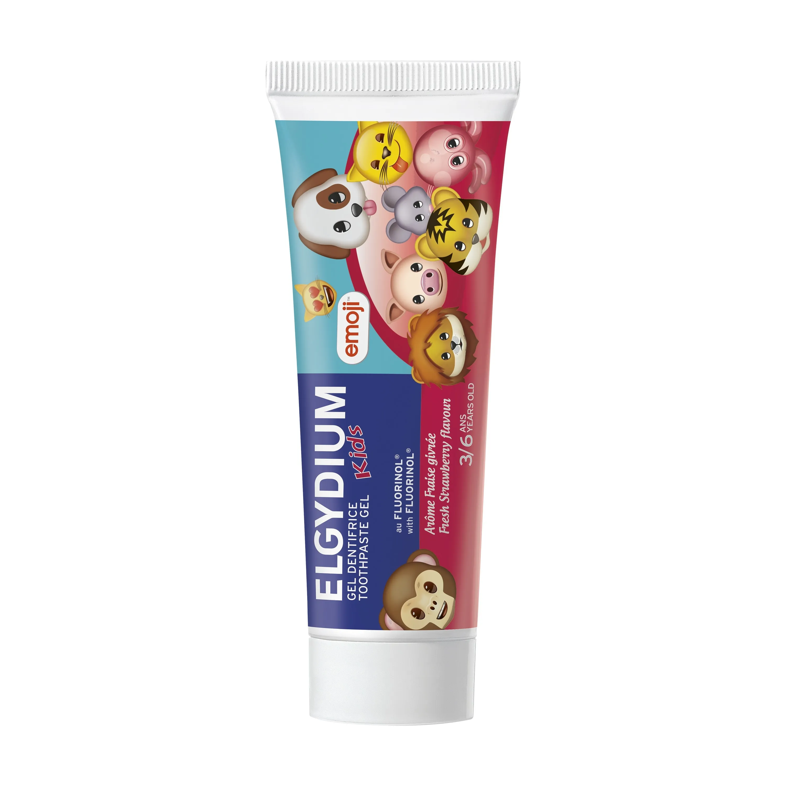 ELGYDIUM Kids Fresh Strawberry zobu pasta, 50 ml - Produkta attēls 