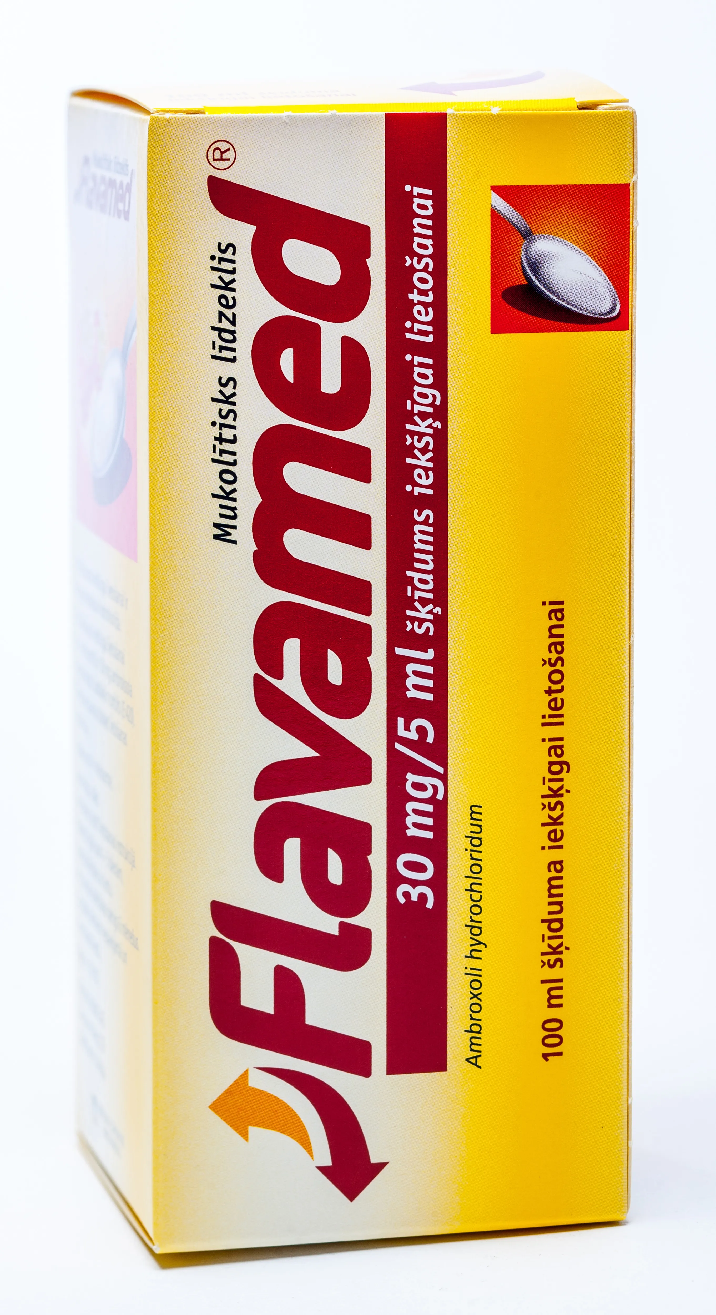 FLAVAMED 30 mg/ 5 ml sīrups, 100 ml - Produkta attēls 