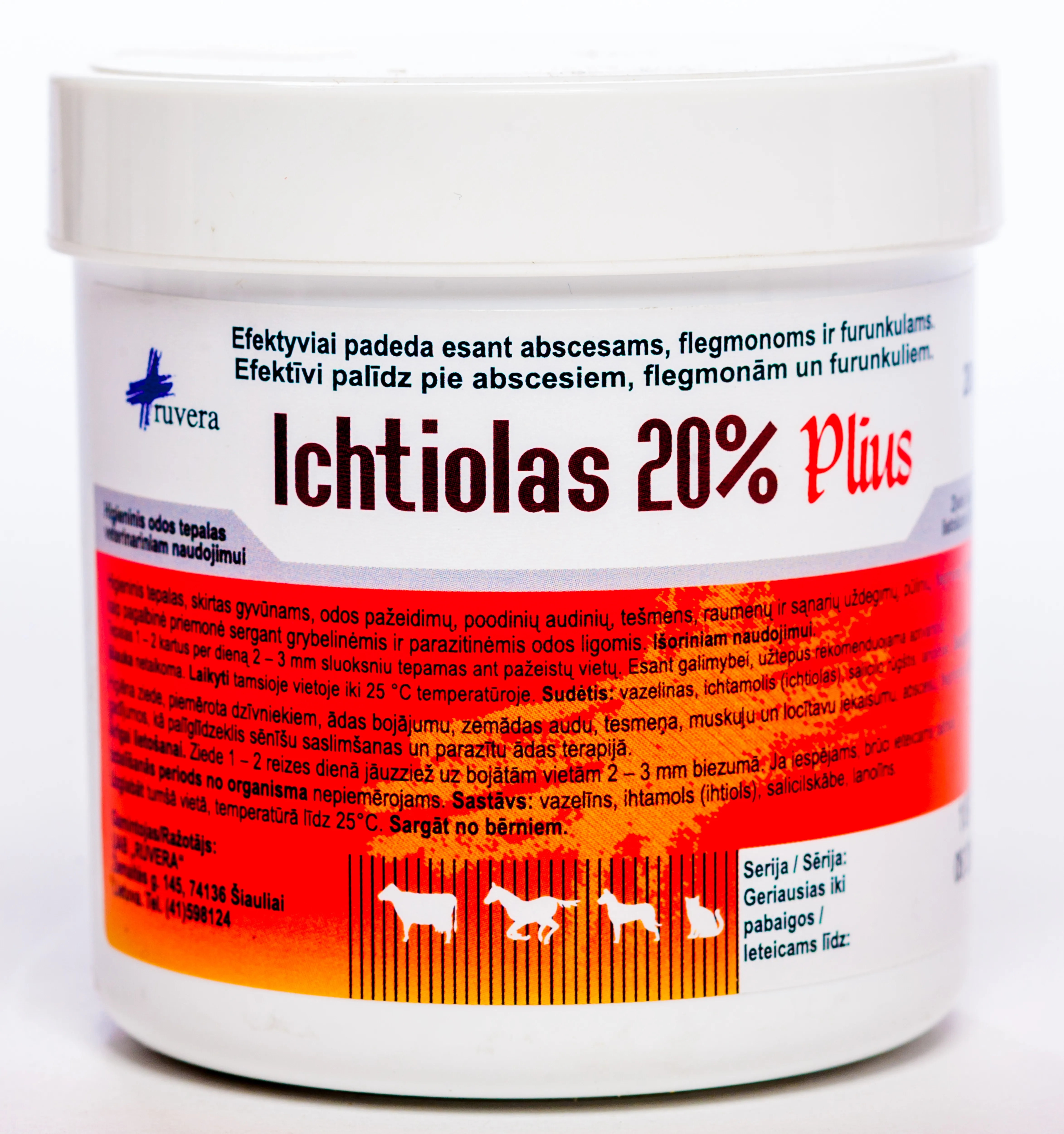 IHTIOLA ZIEDE 20% ( ICHTIOLAS PLUS ) 200G - Produkta attēls 