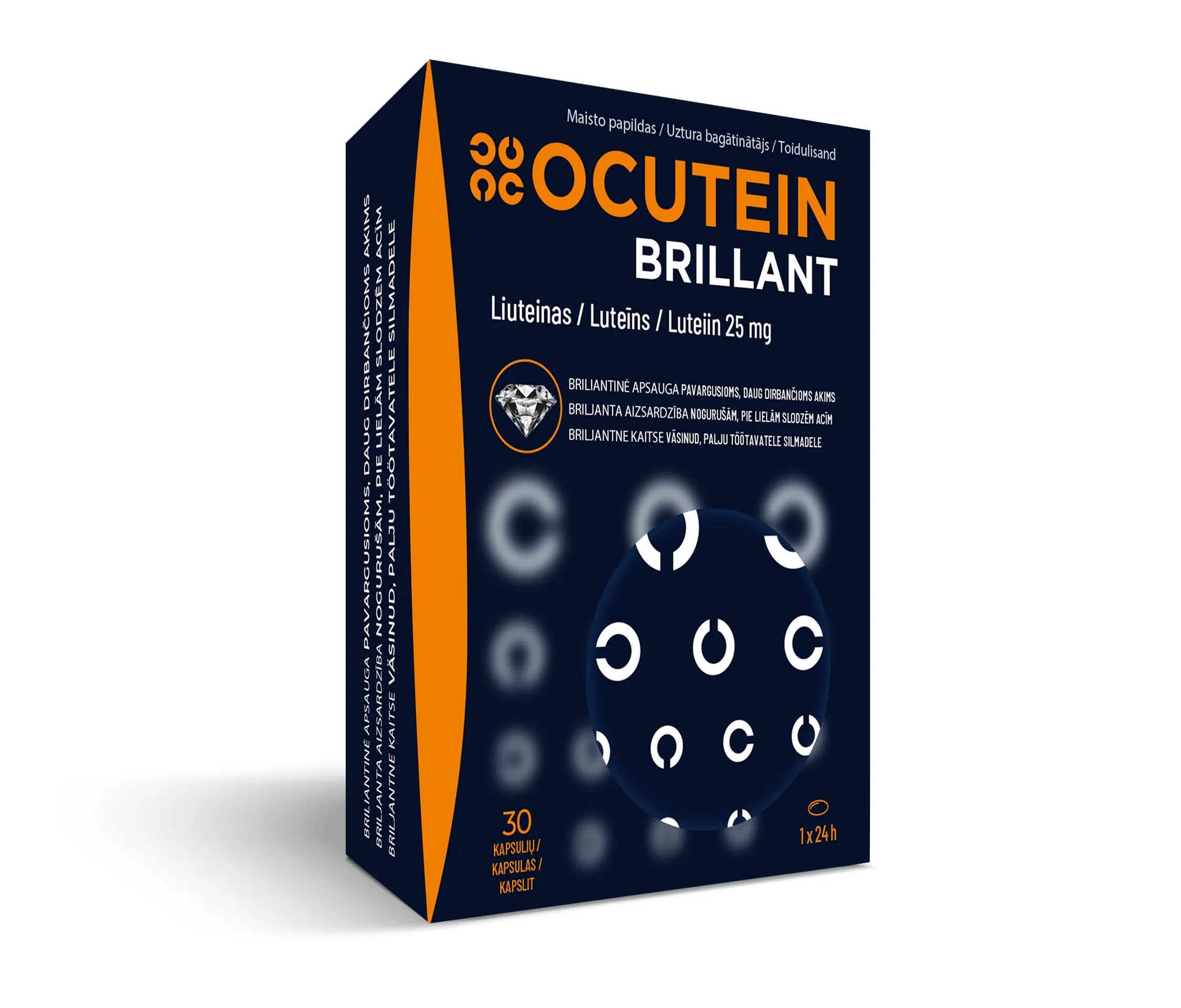 OCUTEIN Brillant 25 mg kapsulas, 30 gab. - Produkta attēls 