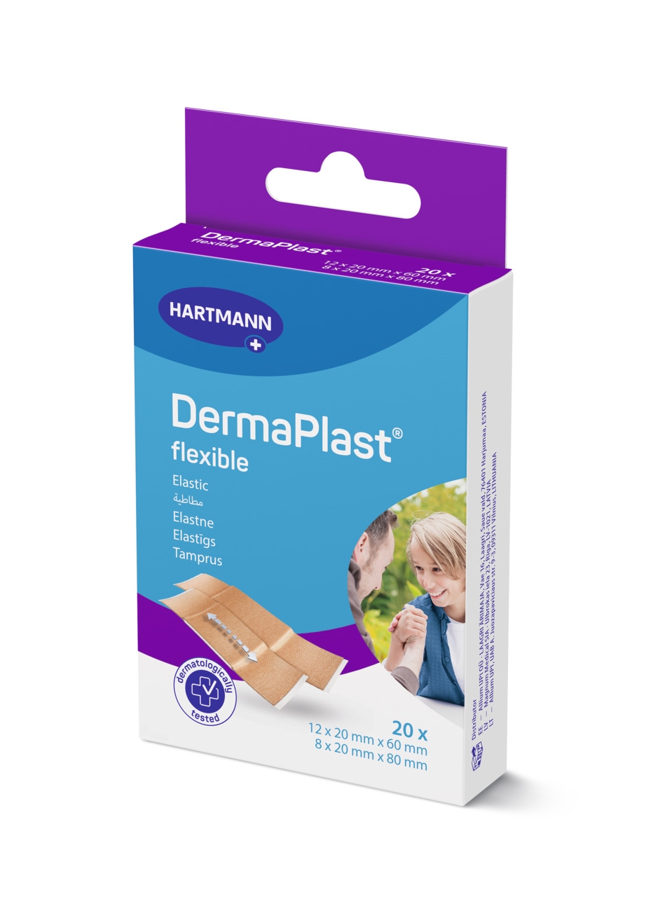 DERMAPLAST Flexible plāksteri (2.izm), 20 gab. - Produkta attēls 