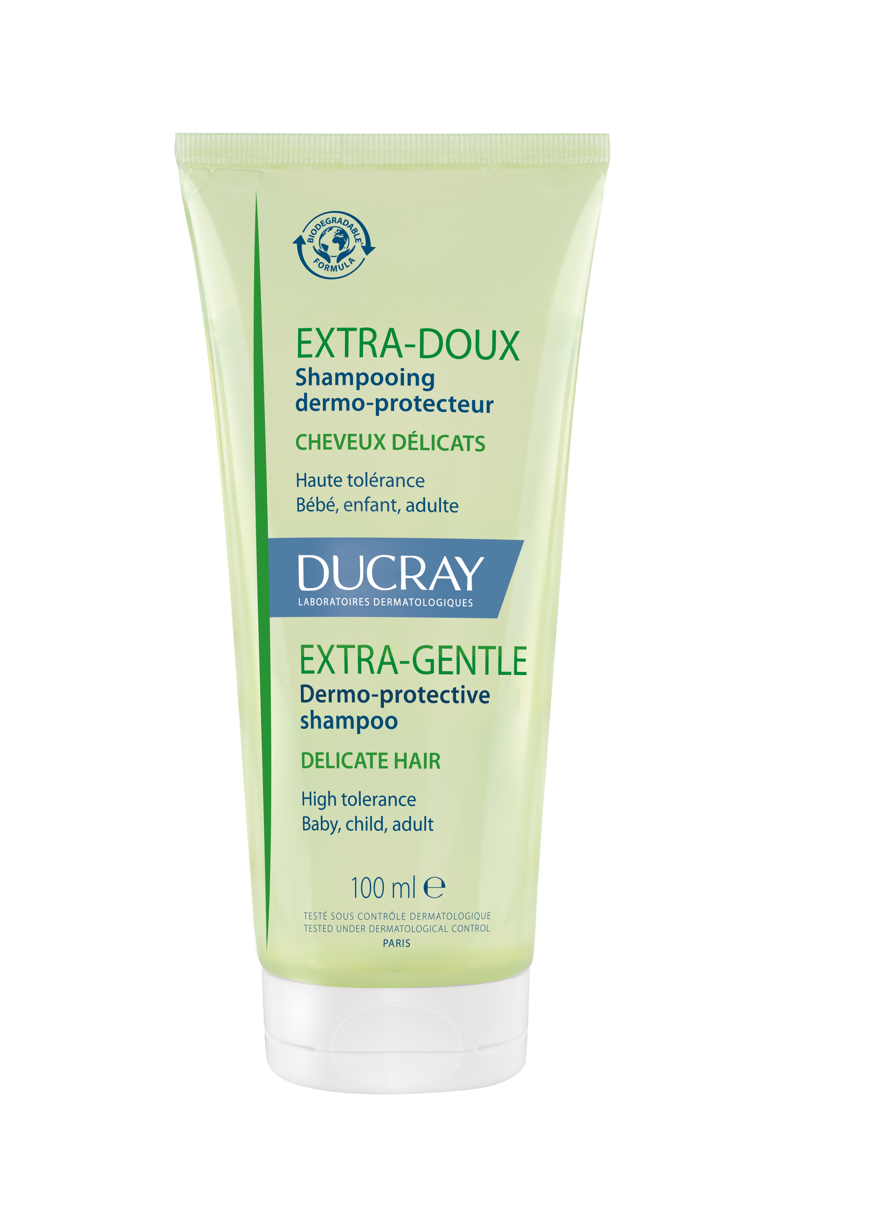 DUCRAY Extra Gentle šampūns, 100ml - Produkta attēls 