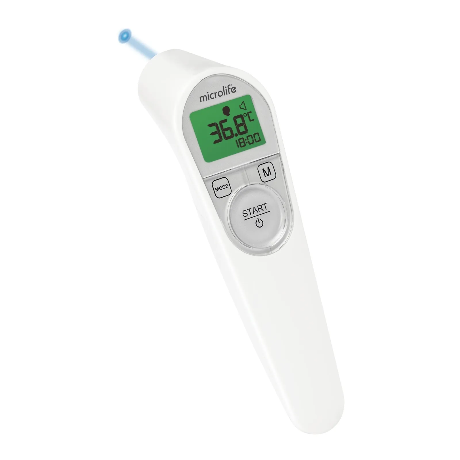 TERMOMETRS BEZKONTAKTA MICROLIFE NC200 INFRASARKANO STARU - Produkta attēls 