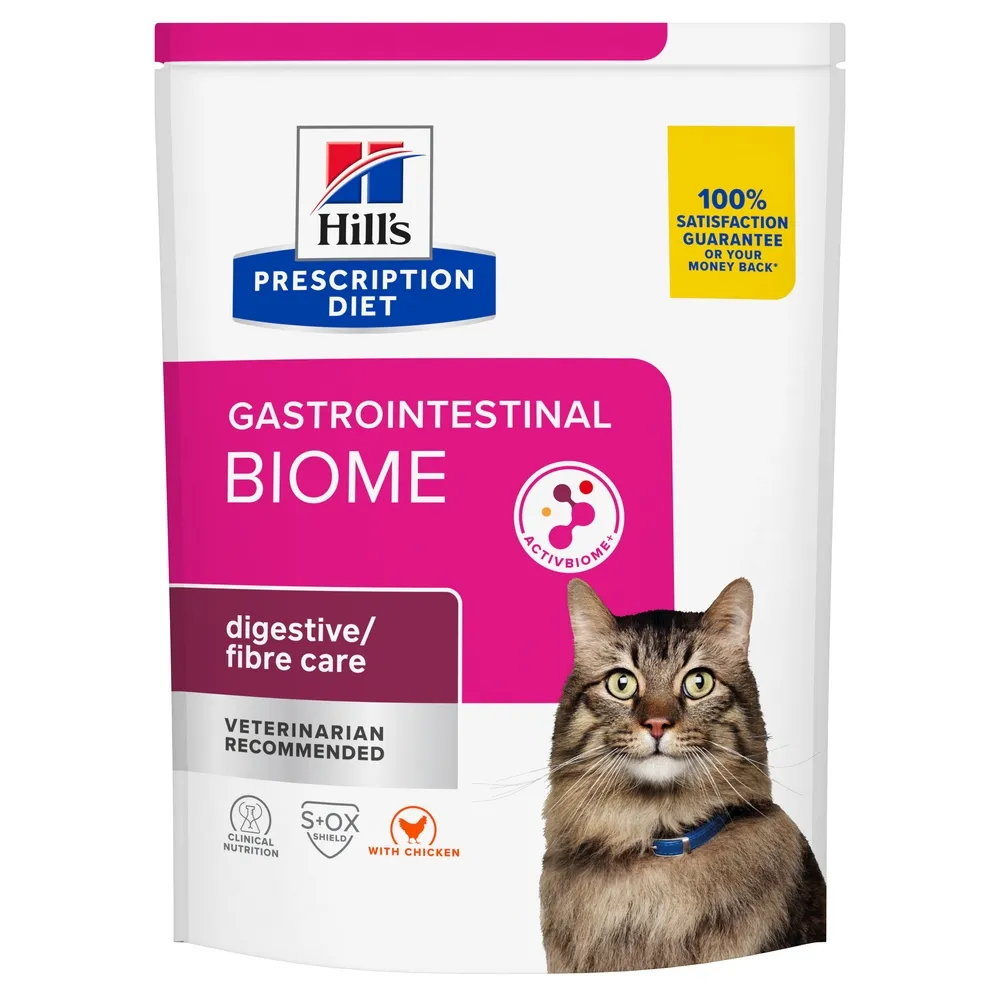 Hills PD kaķu sausā barība Gastrointestinal Biome 300g - Produkta attēls 