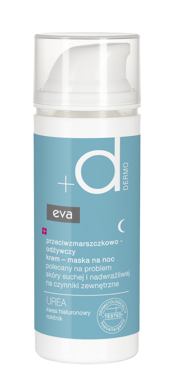EVA DERMO pretgrumbu nakts krēms – maska sausai ādai, 50 ml - Produkta attēls 