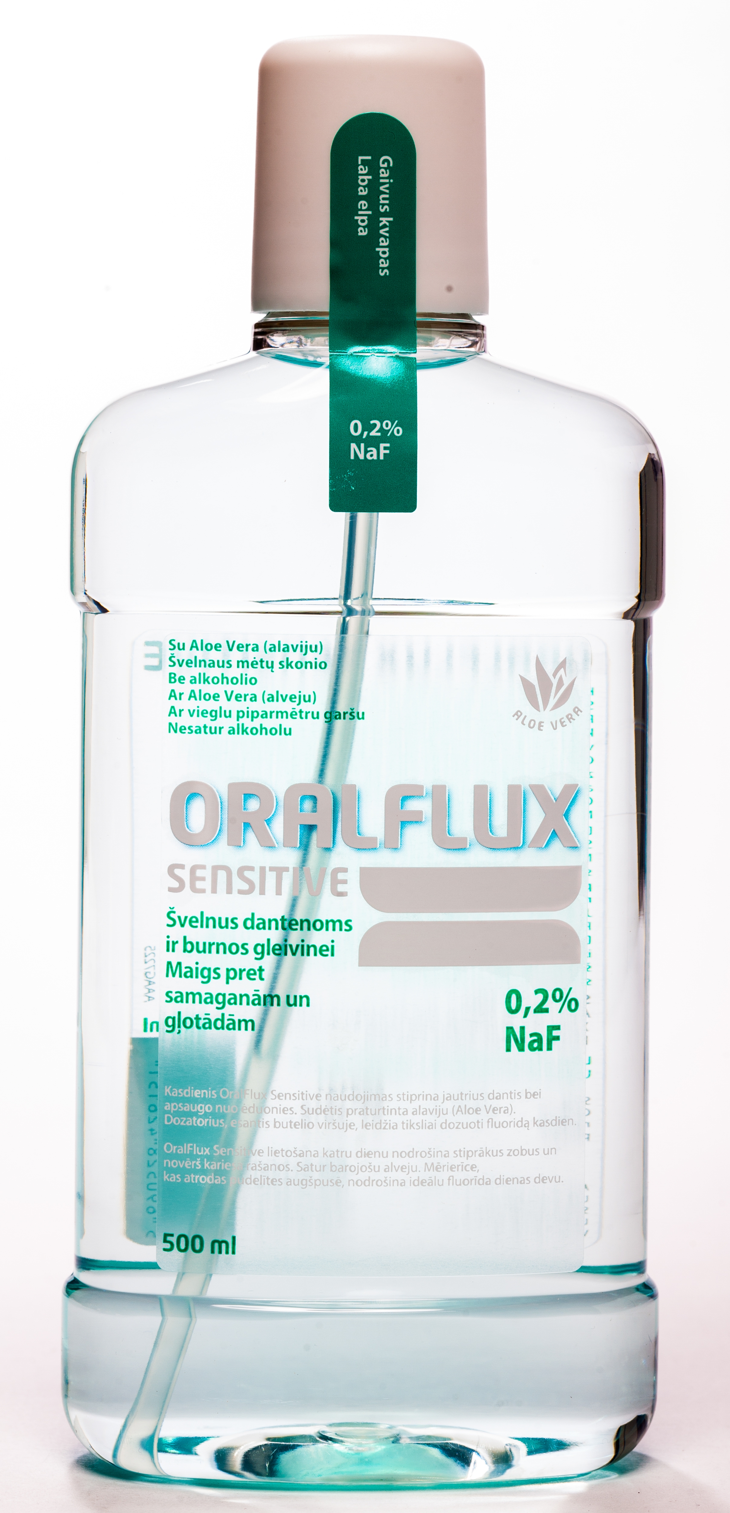 ORALFLUX Sensitive mutes dobuma skalojamais līdzeklis, 500 ml - Produkta attēls 