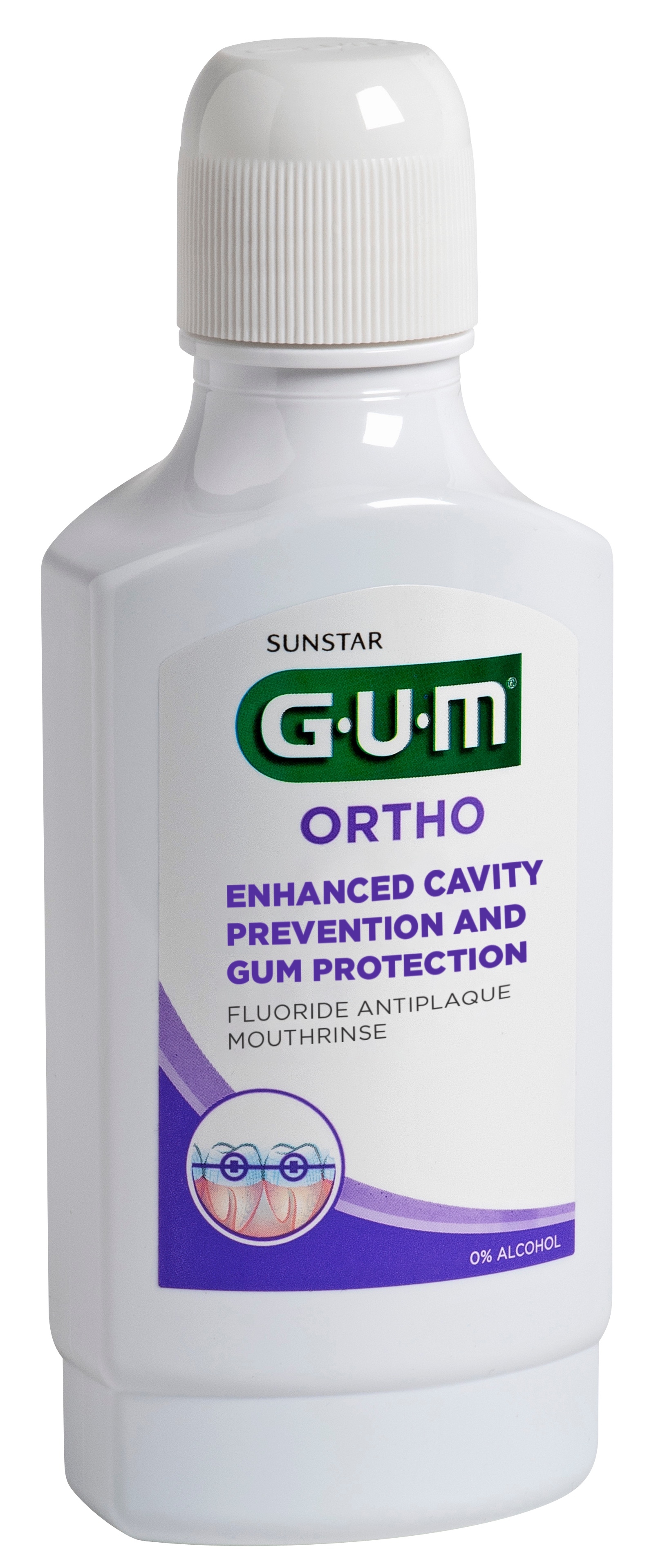 GUM® Ortho mutes skalošanas līdzeklis, 300 ml - Produkta attēls 