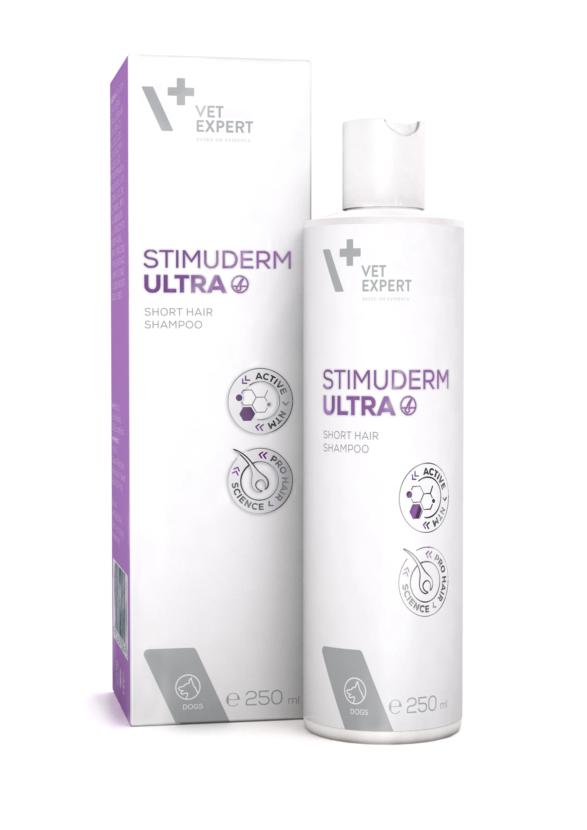 VE STIMUDERM ULTRA ŠAMPŪNS SHORT HAIR 250ML SUŅIEM - Produkta attēls 