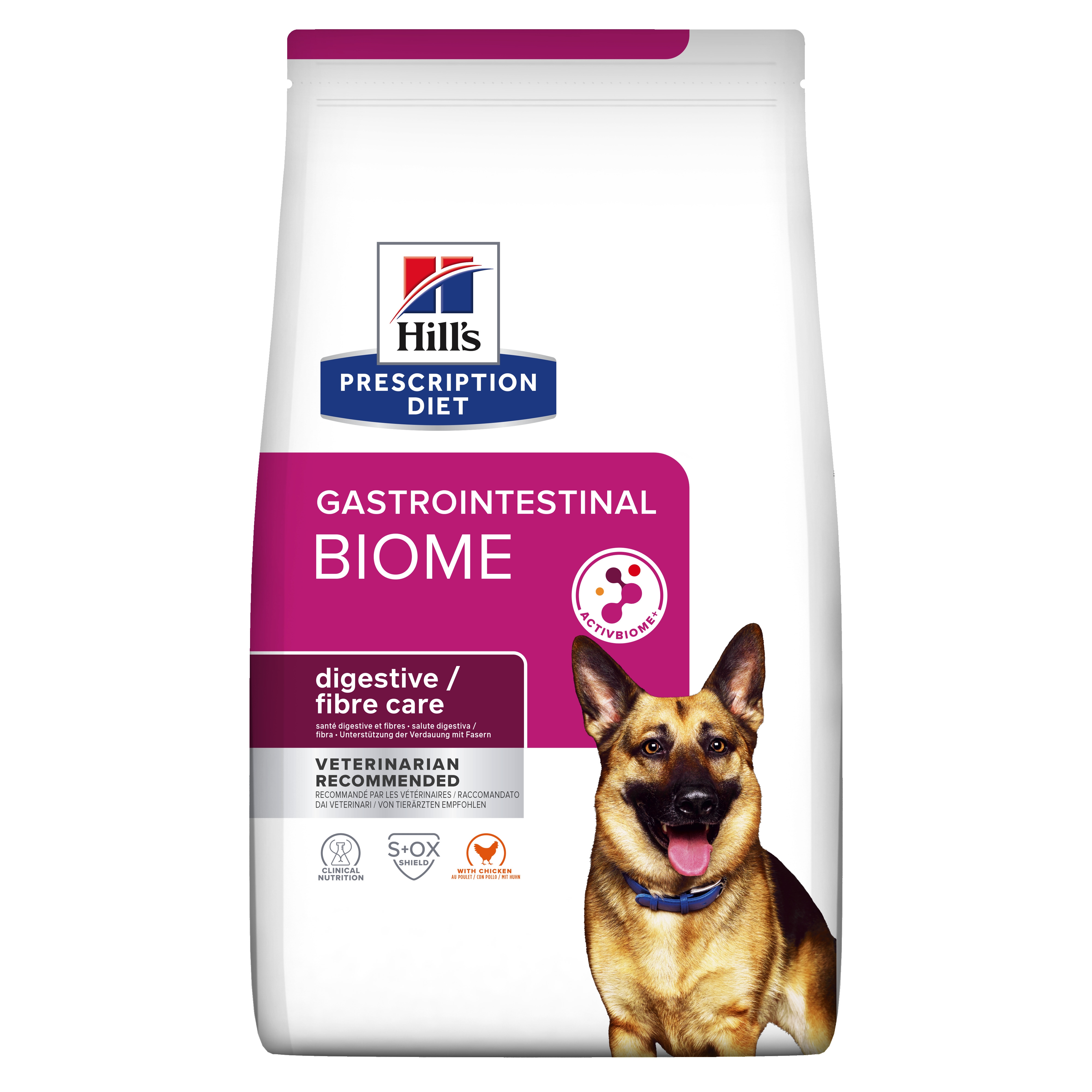 Hills PD suņu sausā barība Gastrointestinal Biome 1,5kg - Produkta attēls 