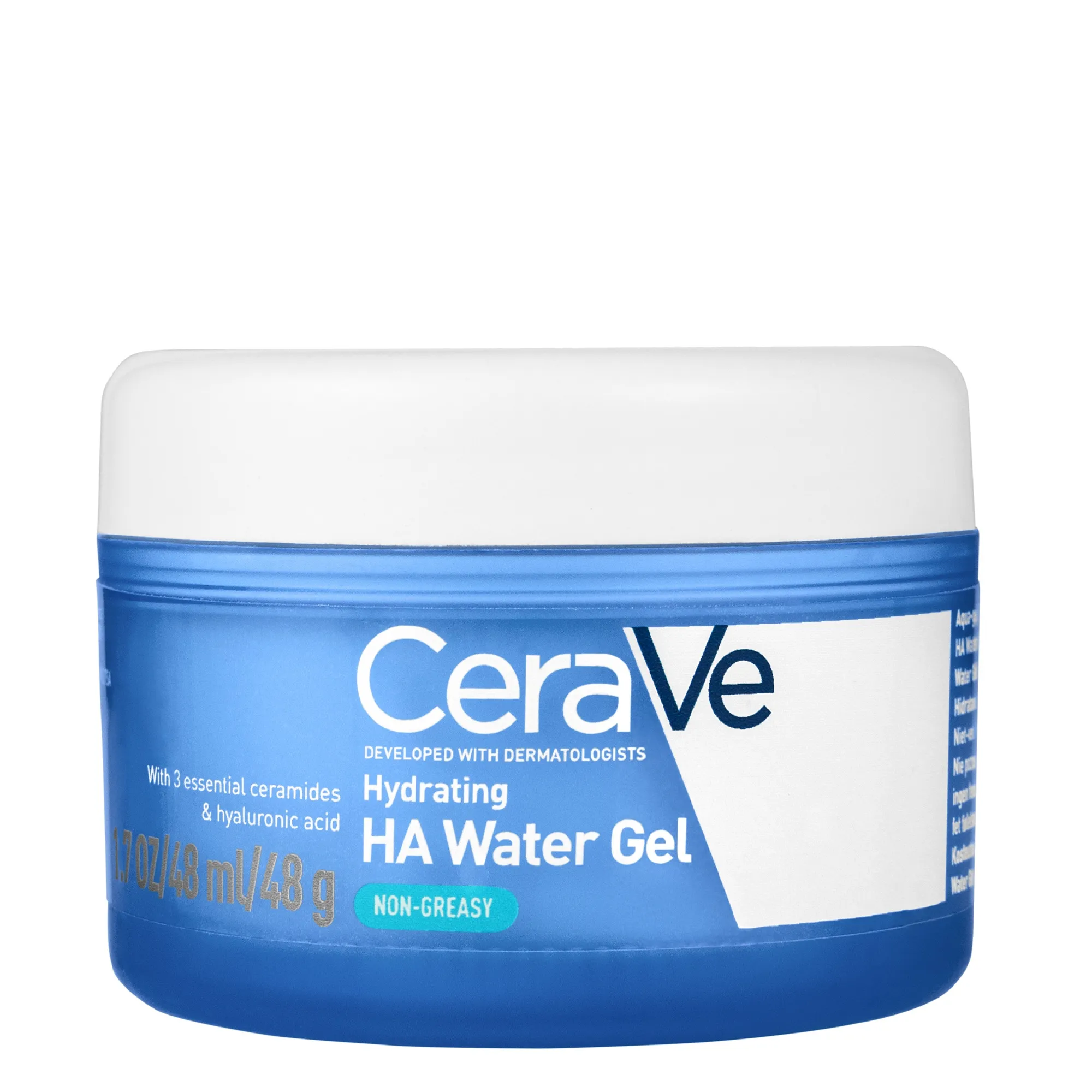 CERAVE Hydrating HA Water Gel mitrinošs želejkrēms, 48 ml - Produkta attēls 