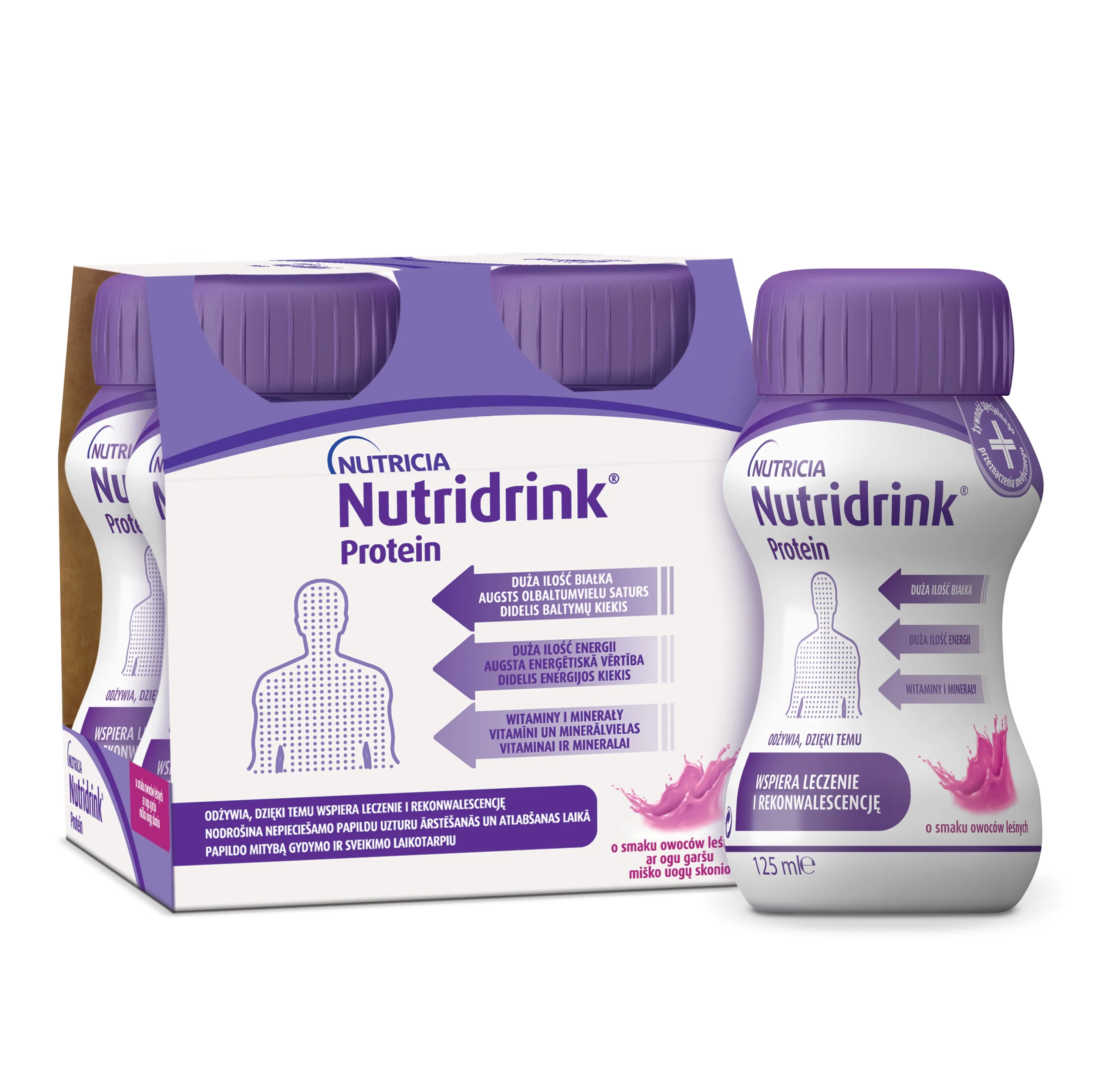 NUTRIDRINK Protein Berrie, 125 ml - Produkta attēls 