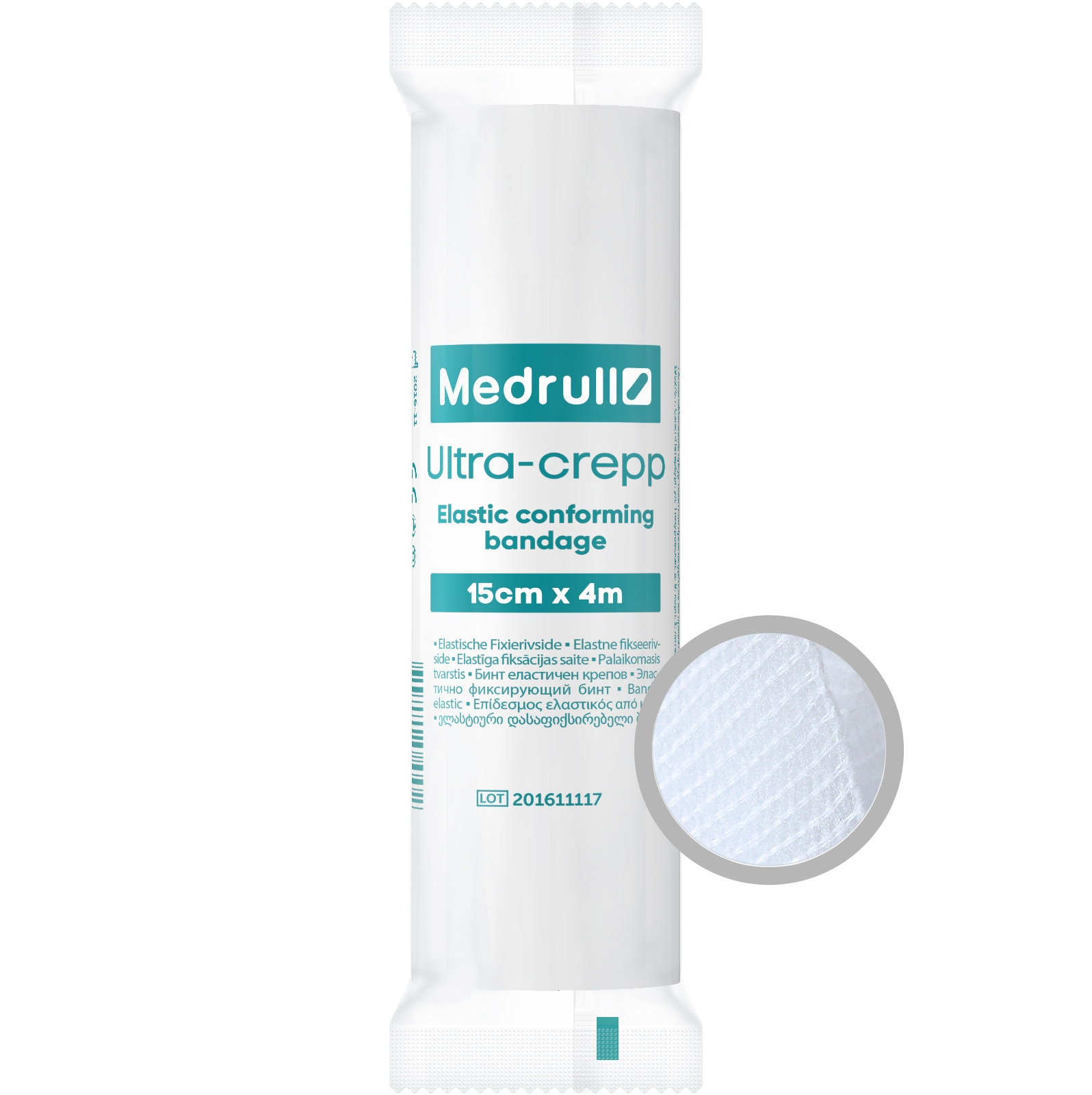 MEDRULL Saite elastīgā Ultra-crepp, 4 m x 15 cm - Produkta attēls 