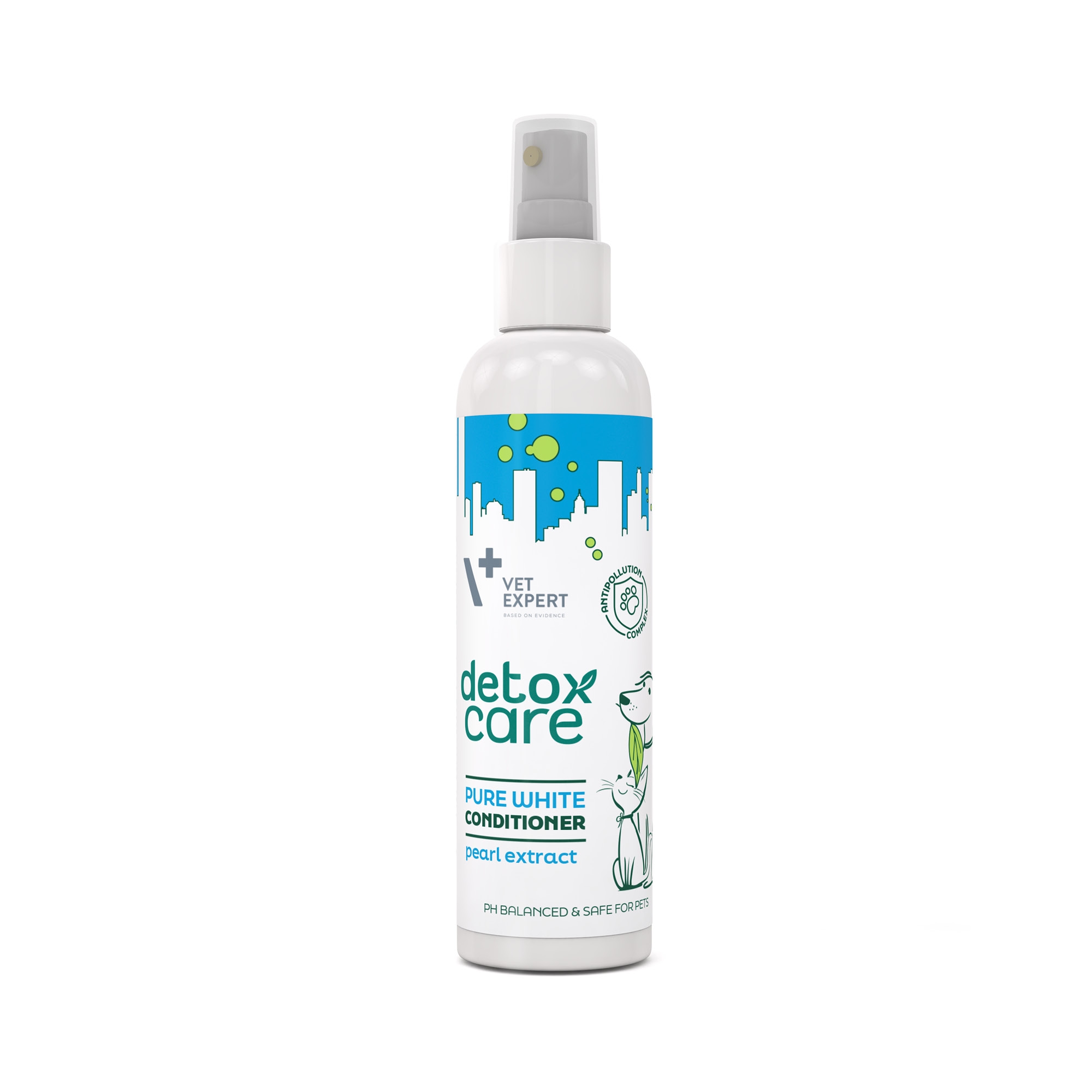 VetExpert Detox Care Pure White kondicionieris suņiem, kaķiem 150ml - Produkta attēls 
