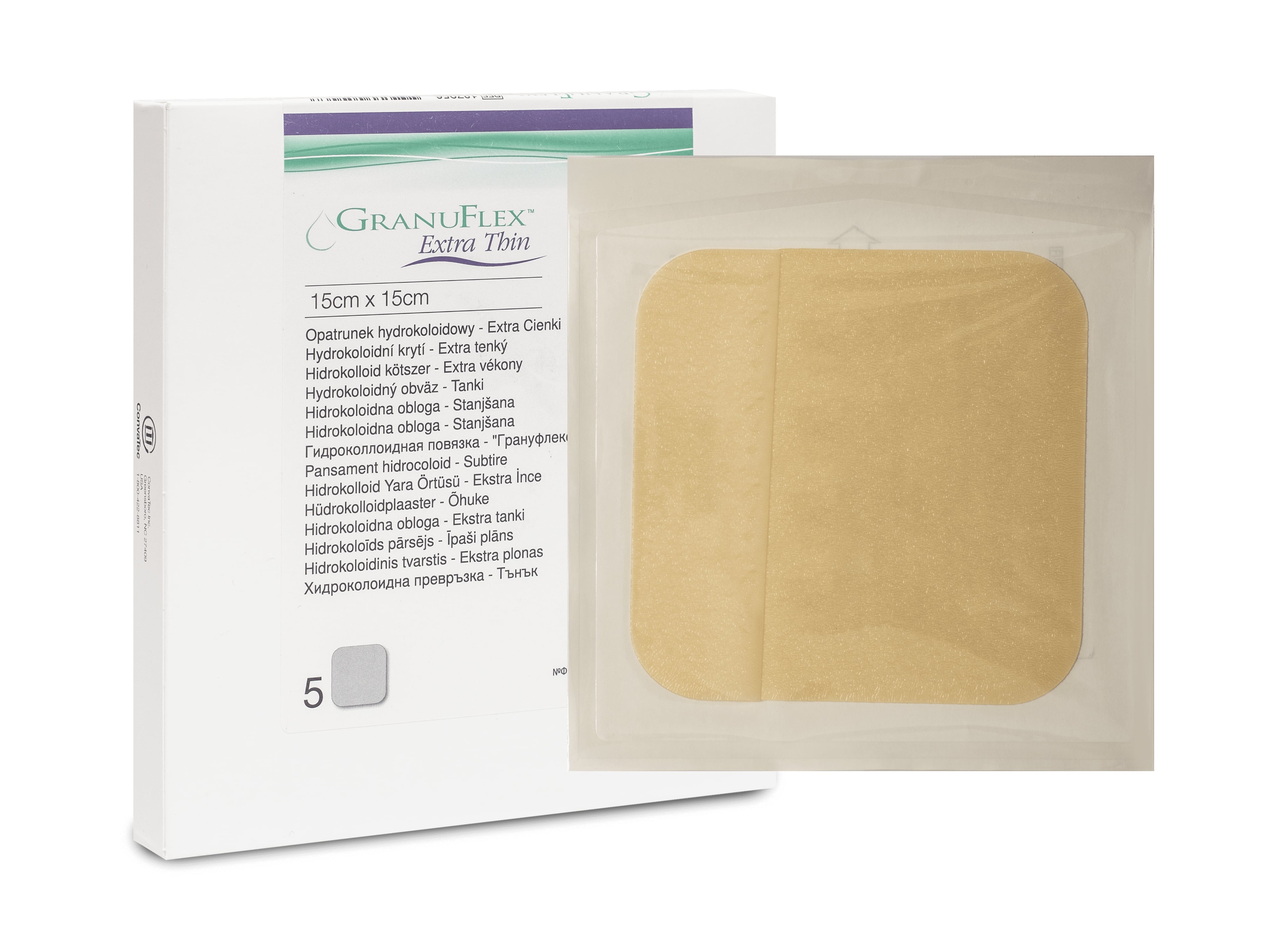 GRANUFLEX Plāksteri sterili 15 x 15 cm, 1 gab - Produkta attēls 