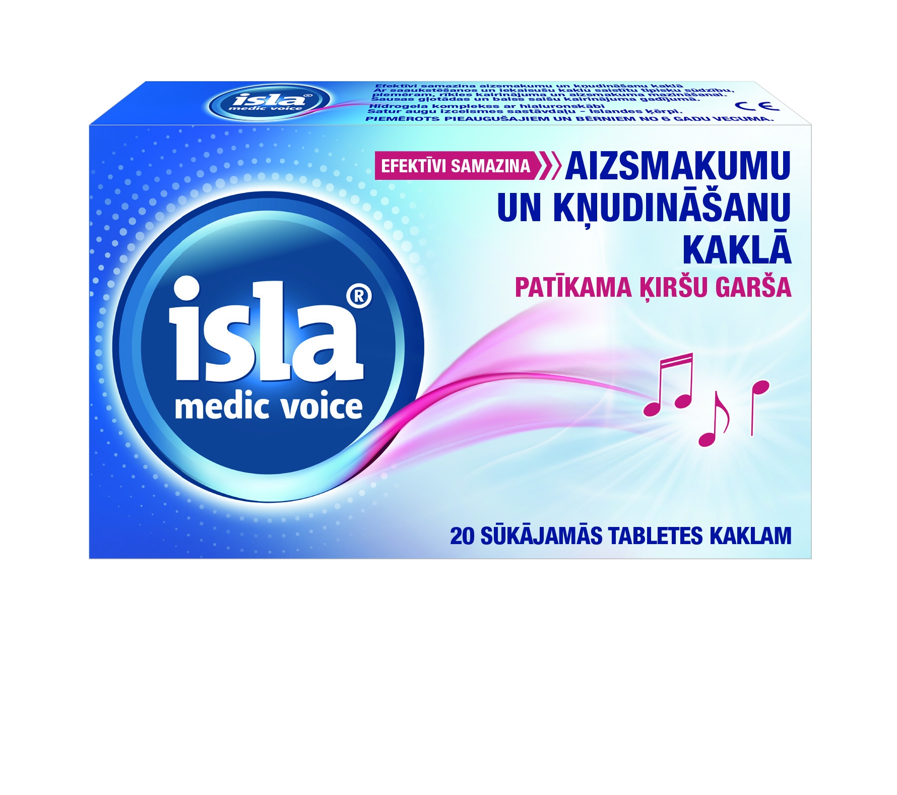 ISLA Medic Acut pastilas ar ķiršu garšu, 20 gab. - Produkta attēls 