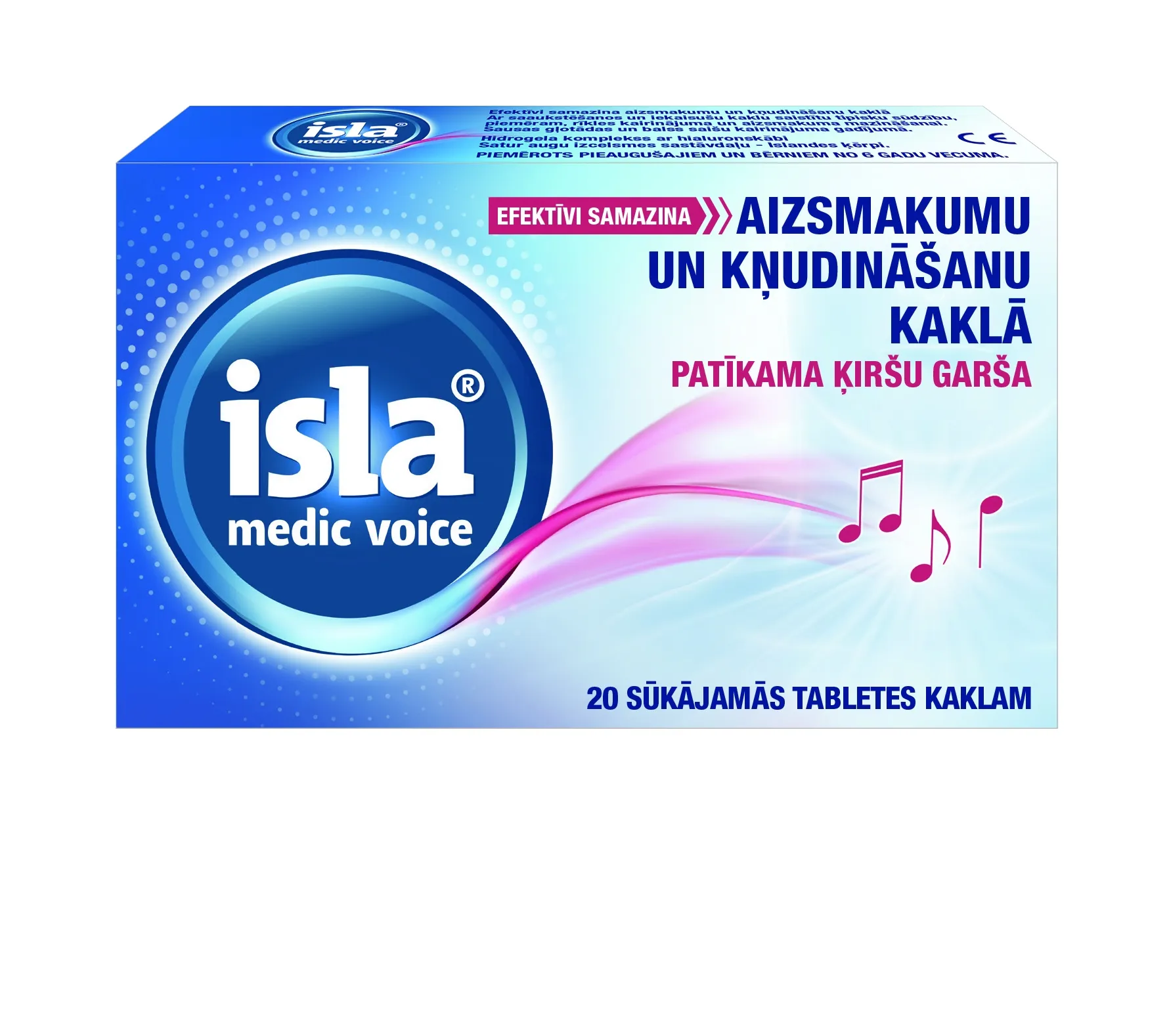 ISLA Medic Acut pastilas ar ķiršu garšu, 20 gab. - Produkta attēls 