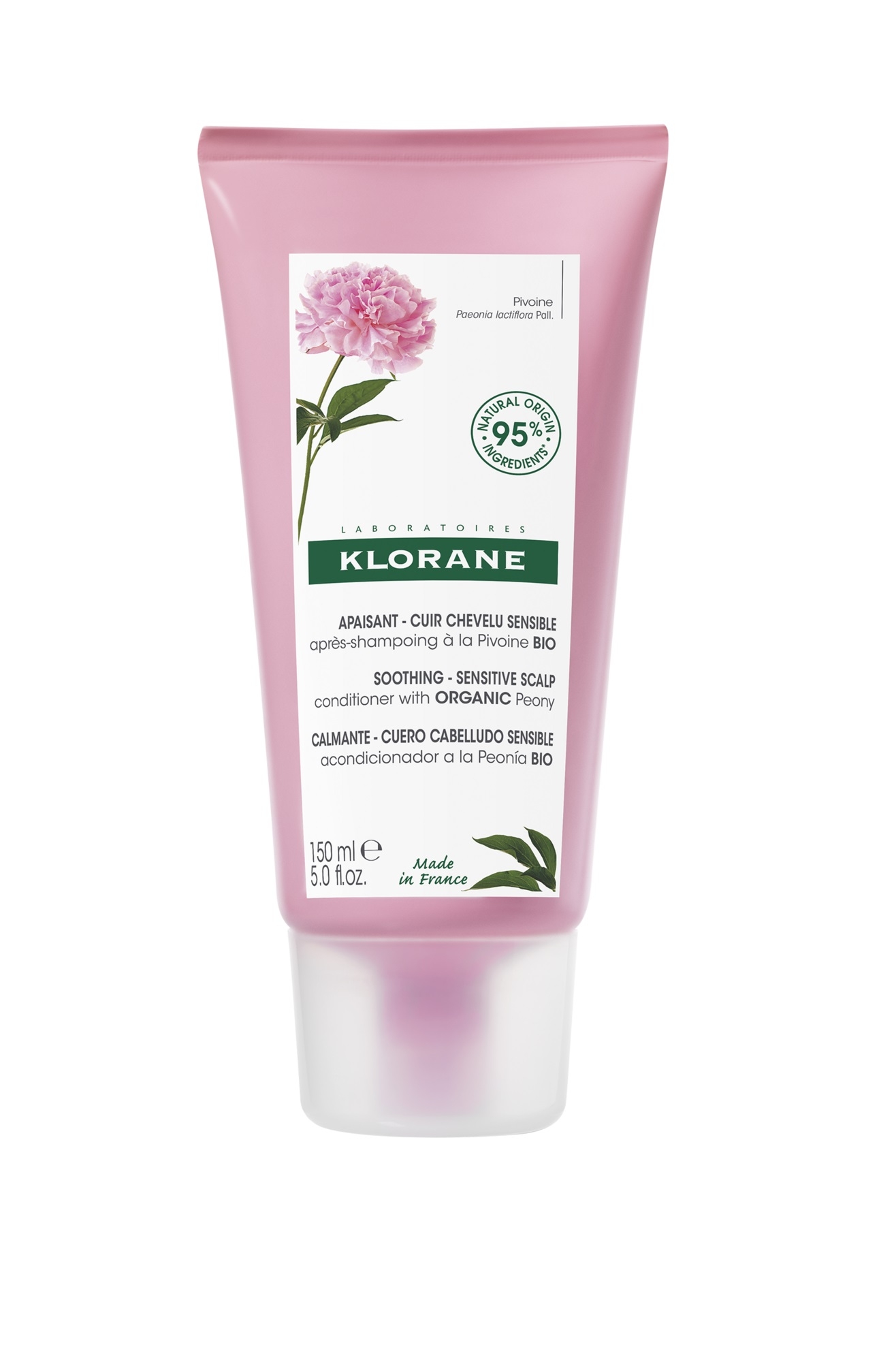 KLORANE kondicionieris ar peonijām, 150ml - Produkta attēls 