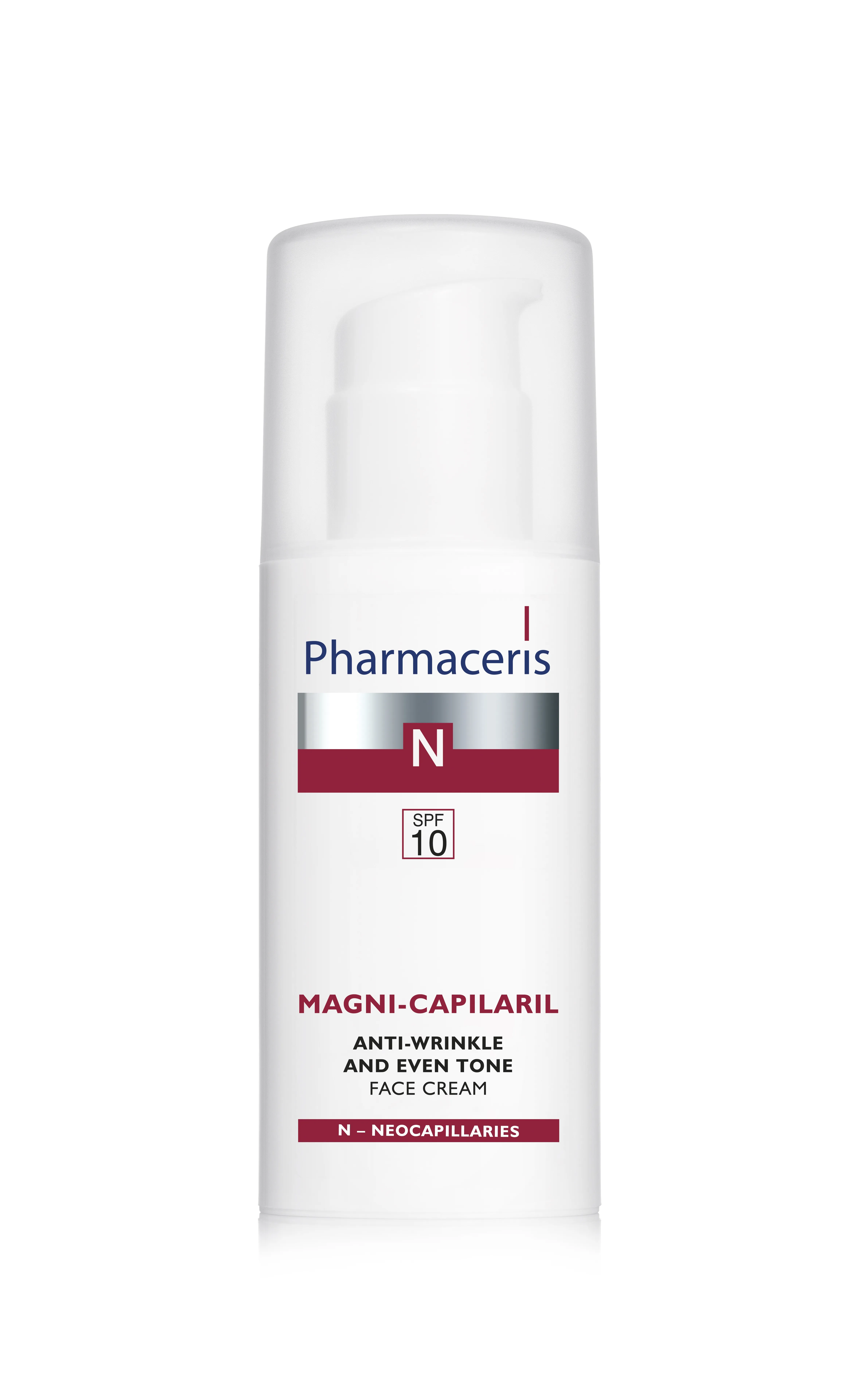 PHARMACERIS N.Magni-Capilaril pretgrumbu sejas krēms ar SPF10, 50 ml - Produkta attēls 