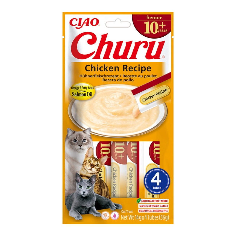 Churu Senior biezenis kaķiem 10+, vista 56g (14gx4) N12 - Produkta attēls 