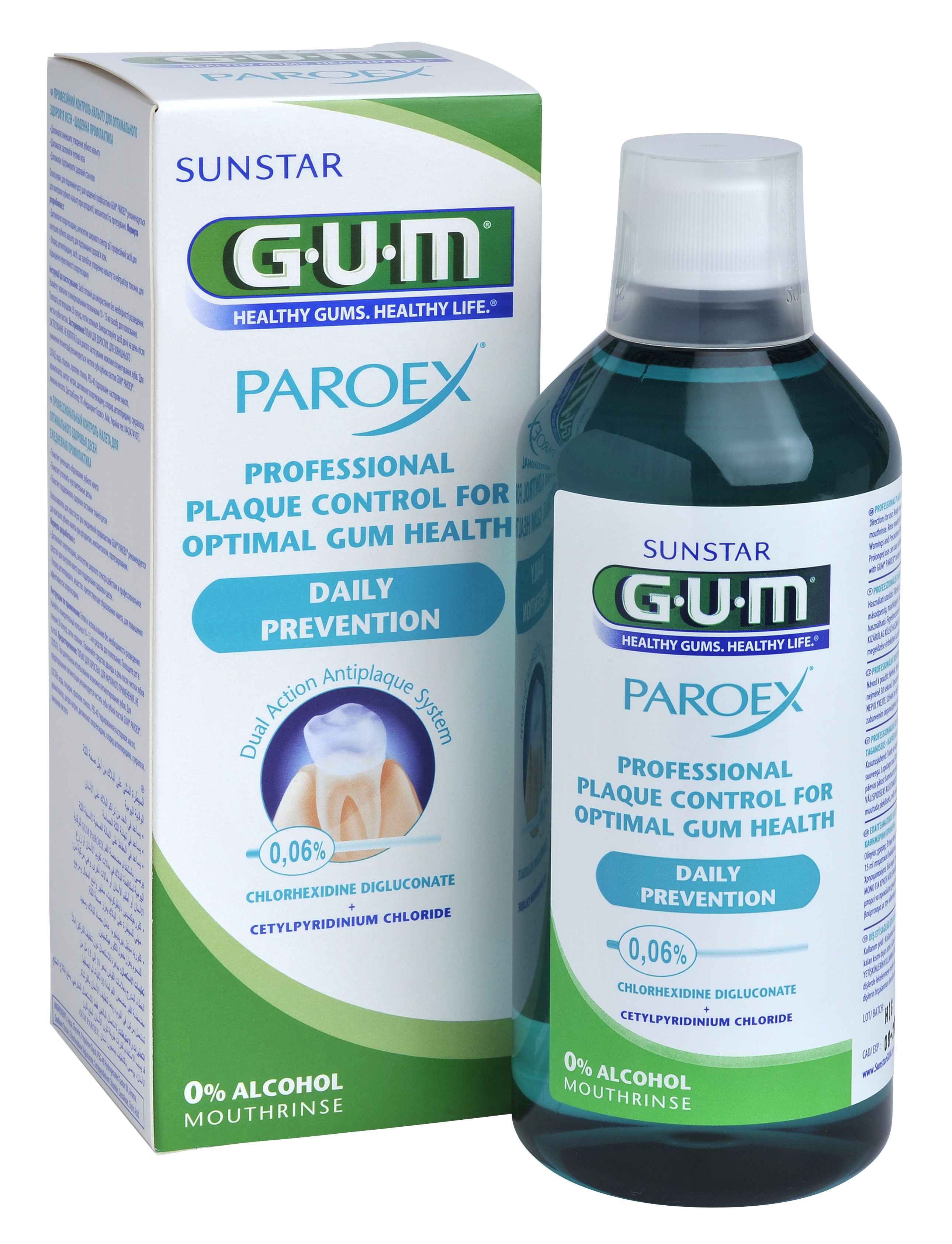 GUM® Paroex mutes skalotājs 0,06% CHX+CPC, 500 ml - Produkta attēls 