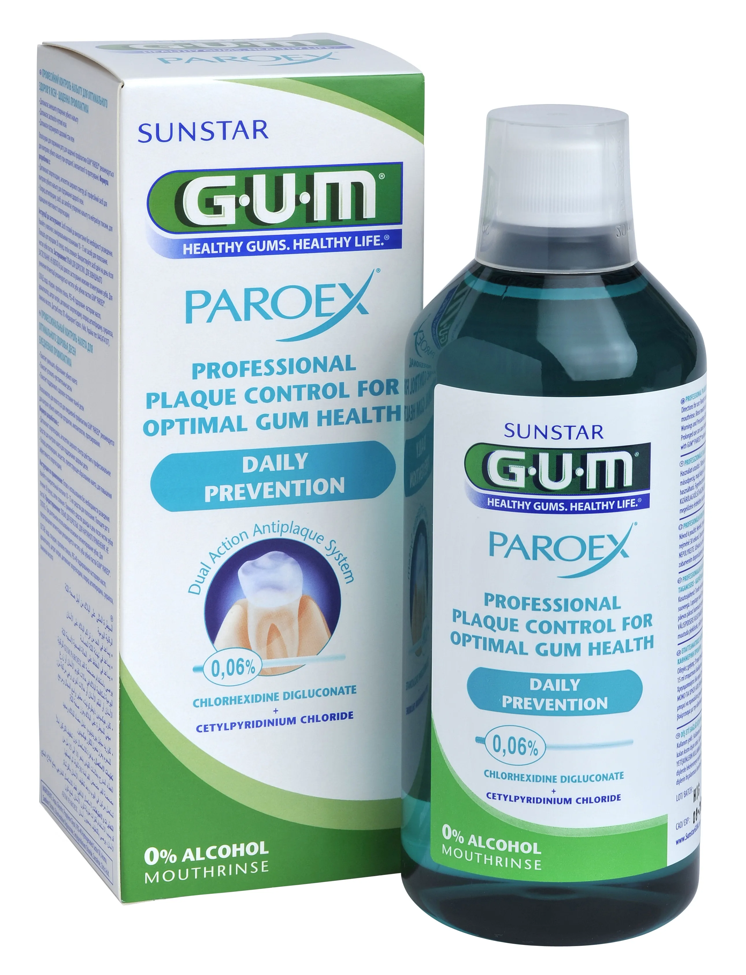 GUM® Paroex mutes skalotājs 0,06% CHX+CPC, 500 ml - Produkta attēls 