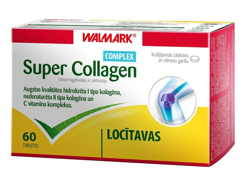 WALMARK Super Collagen complex tabletes, 60 gab. - Produkta attēls 