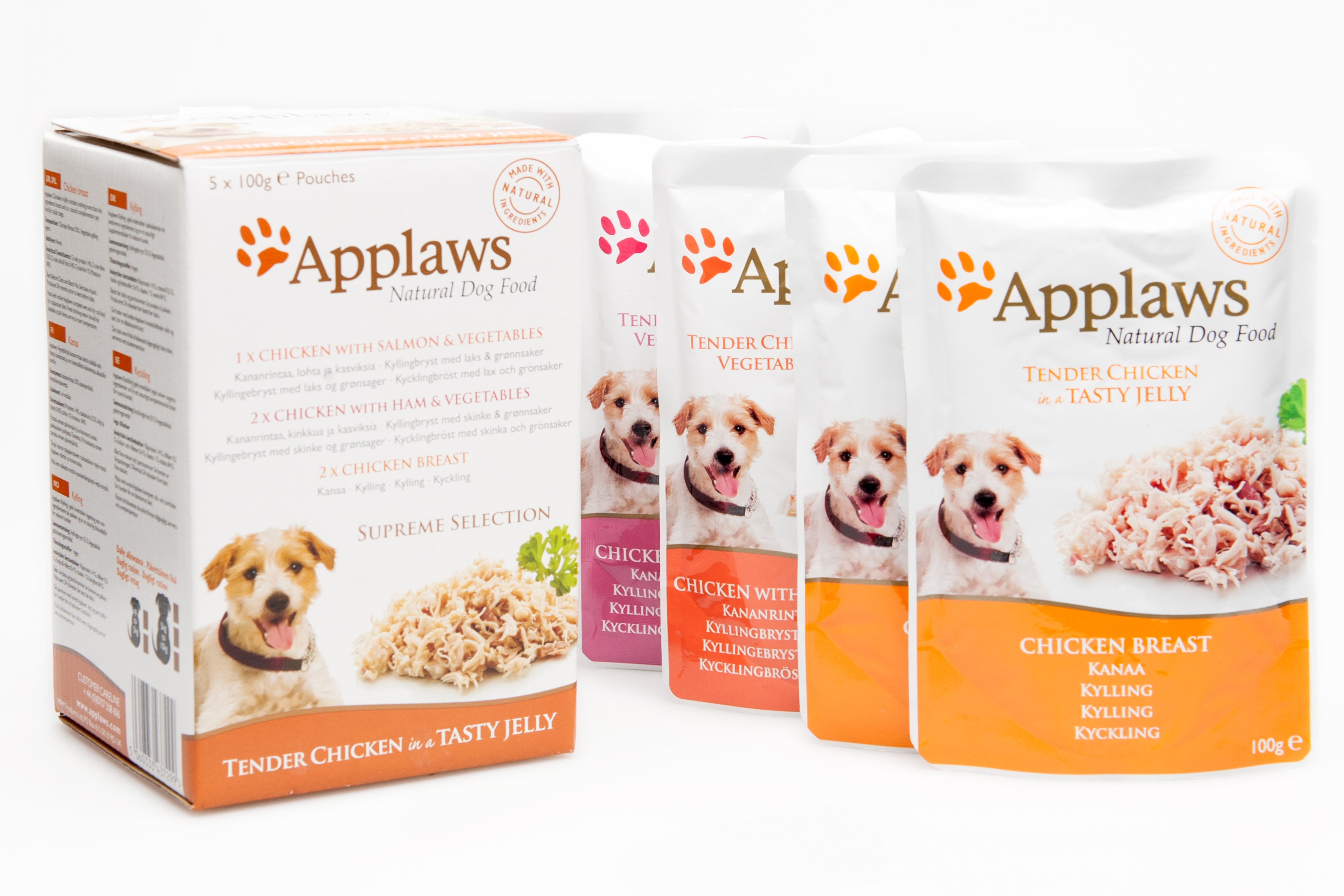 Applaws suņu mitrā b. paciņā Supreme izlase želejā 100g N5 (9222) - Produkta attēls 