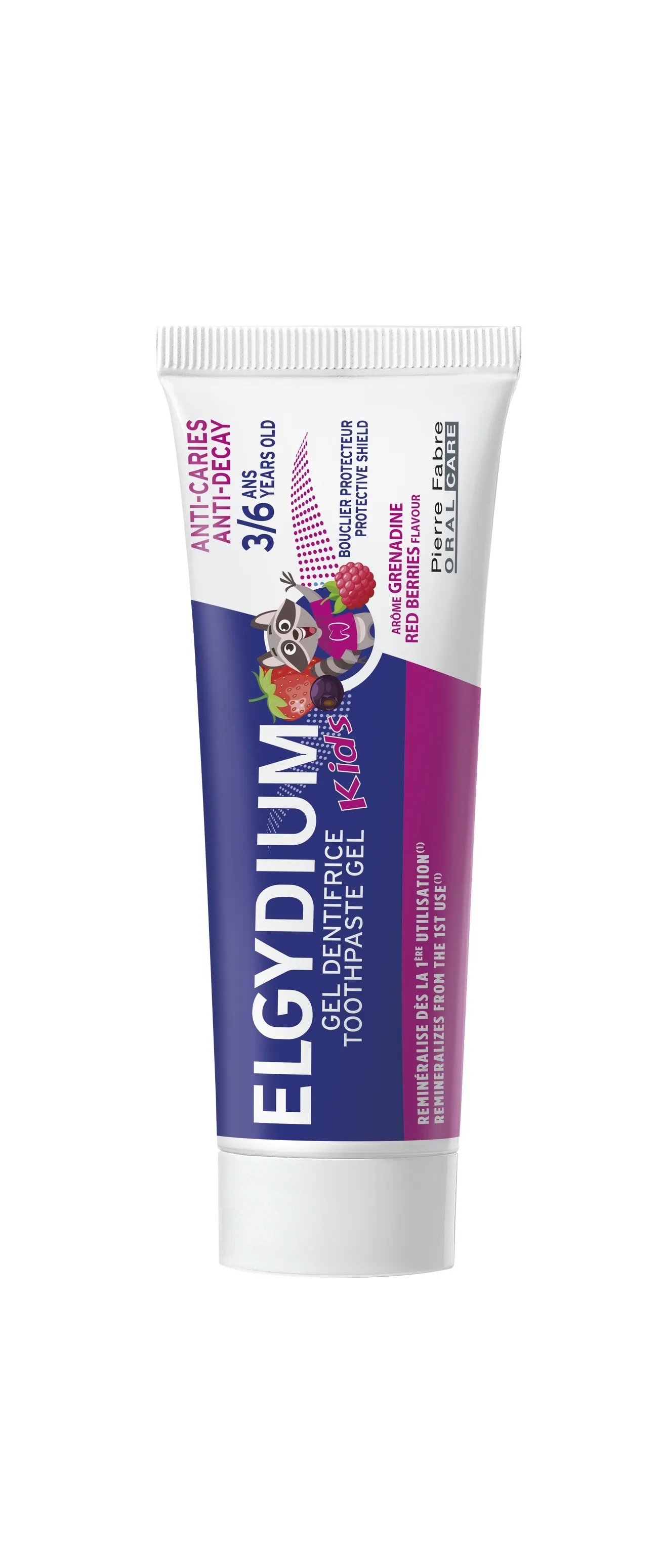 ELGYDIUM KIDS RED BERRIES zobu pasta, 50 ml - Produkta attēls 