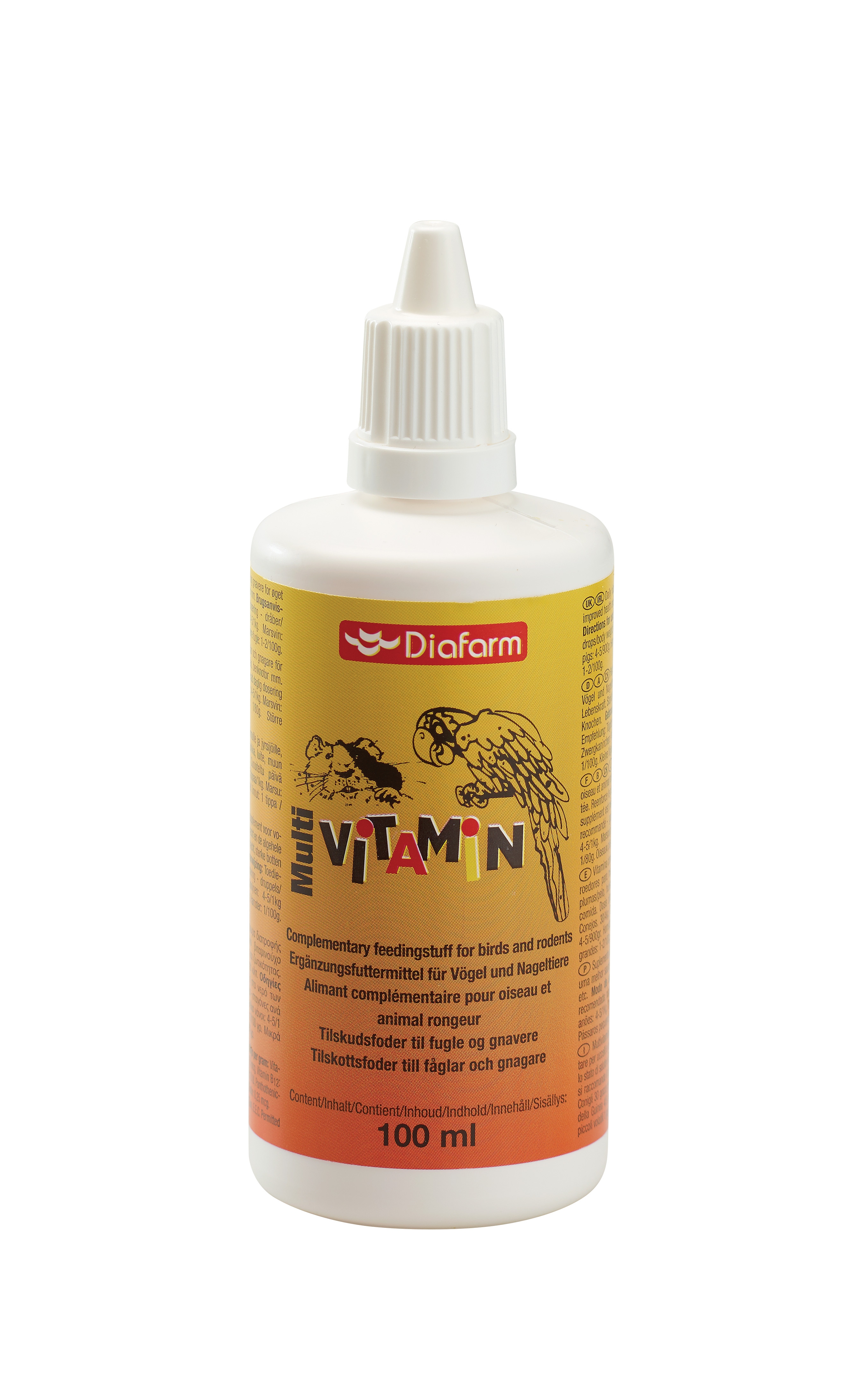 DF MULTIVIT BIRDS/RODENTS 100ML - Produkta attēls 