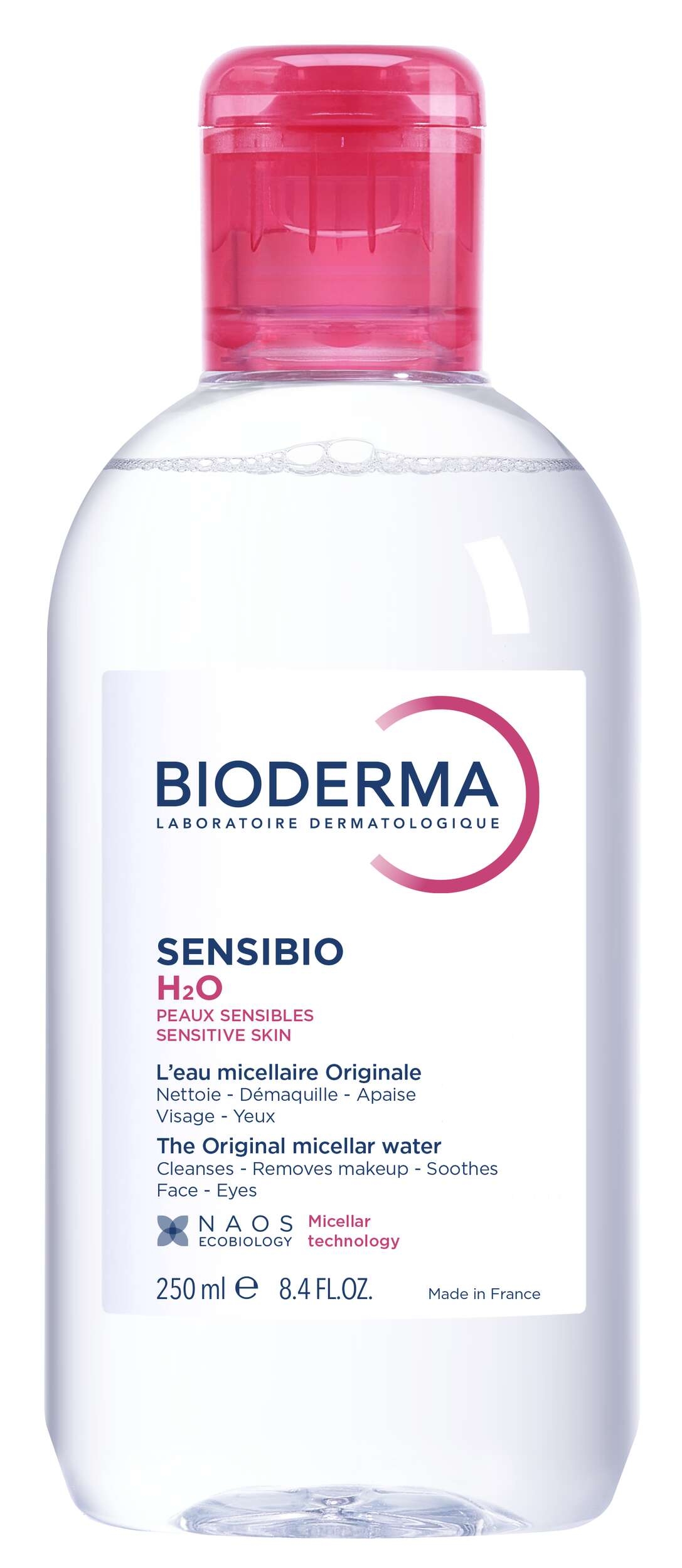 BIODERMA Sensibio H2O micelārais ūdens, 250 ml - Produkta attēls 