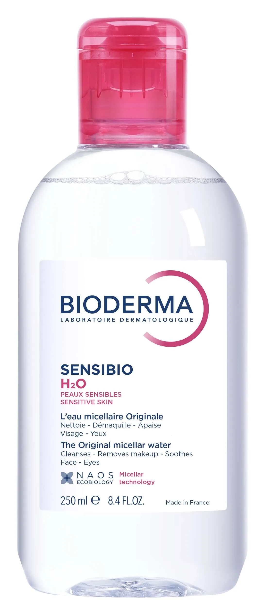 BIODERMA Sensibio H2O micelārais ūdens, 250 ml - Produkta attēls 