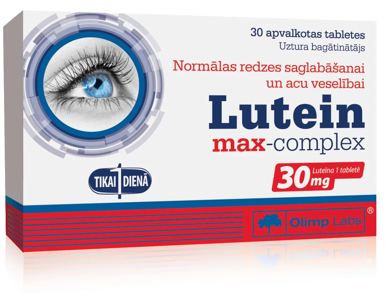 OLIMPLABS LUTEINA MAX-COMPLEX 30MG TBL N30 - Produkta attēls 