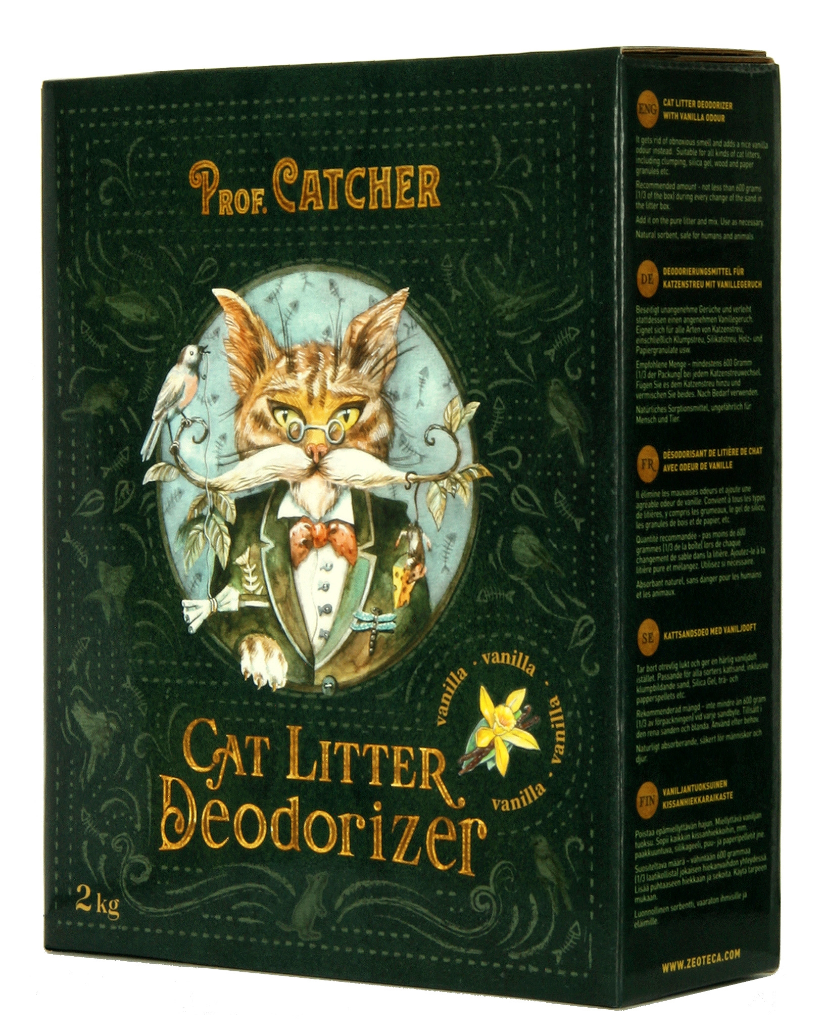 Prof.Catcher pūderis kaķu tualetēm (vaniļa) 2kg - Produkta attēls 