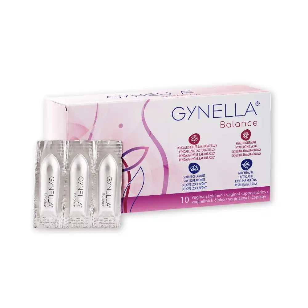 GYNELLA Balance vaginālās svecītes, 10 gab. - Produkta attēls 