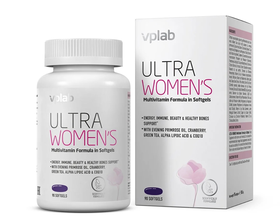 Vplab Ultra Women’s Multivitamin mīkstās kapsulas, 90 GB. - Produkta attēls 